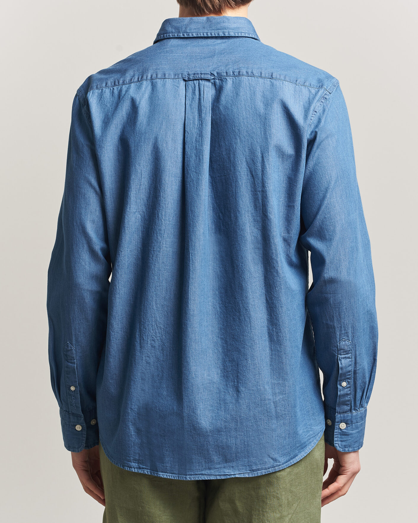 Men | Shirts | GANT | Regular Fit Indigo Twill Shirt Semi Light Blue