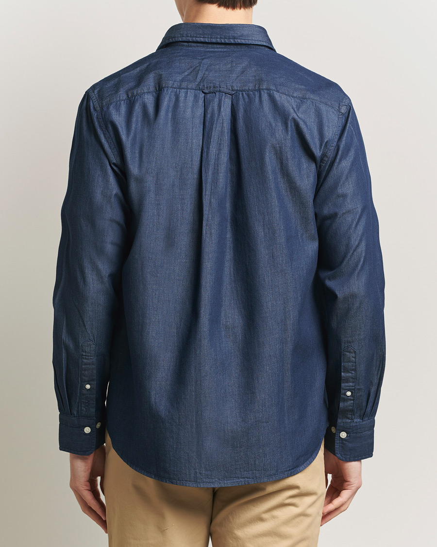 Men | Shirts | Gant | Regular Fit Indigo Twill Shirt Dark Indigo