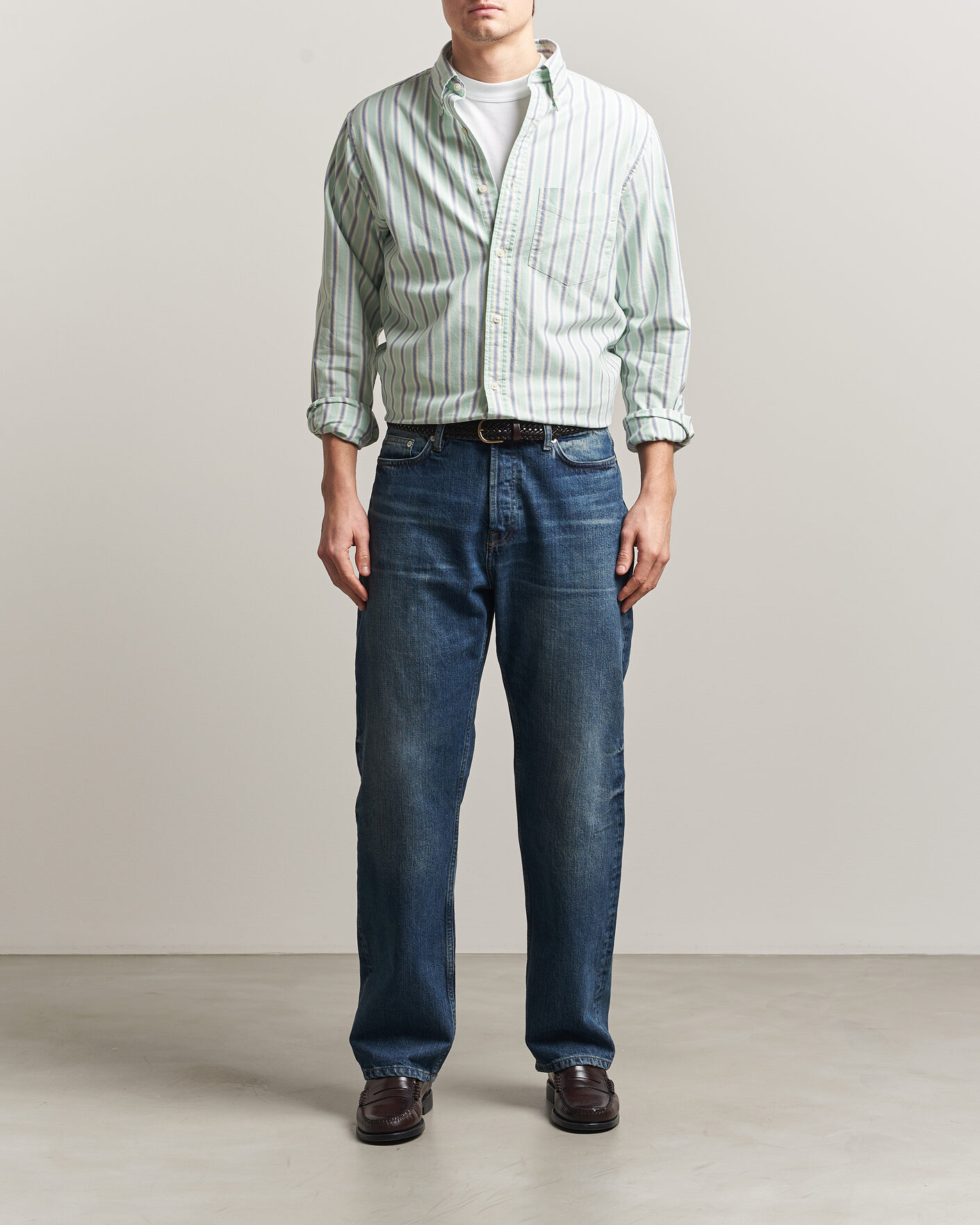 Men | Shirts | Gant | Regluar Fit Archive Oxford Shirt Washed Turquoise