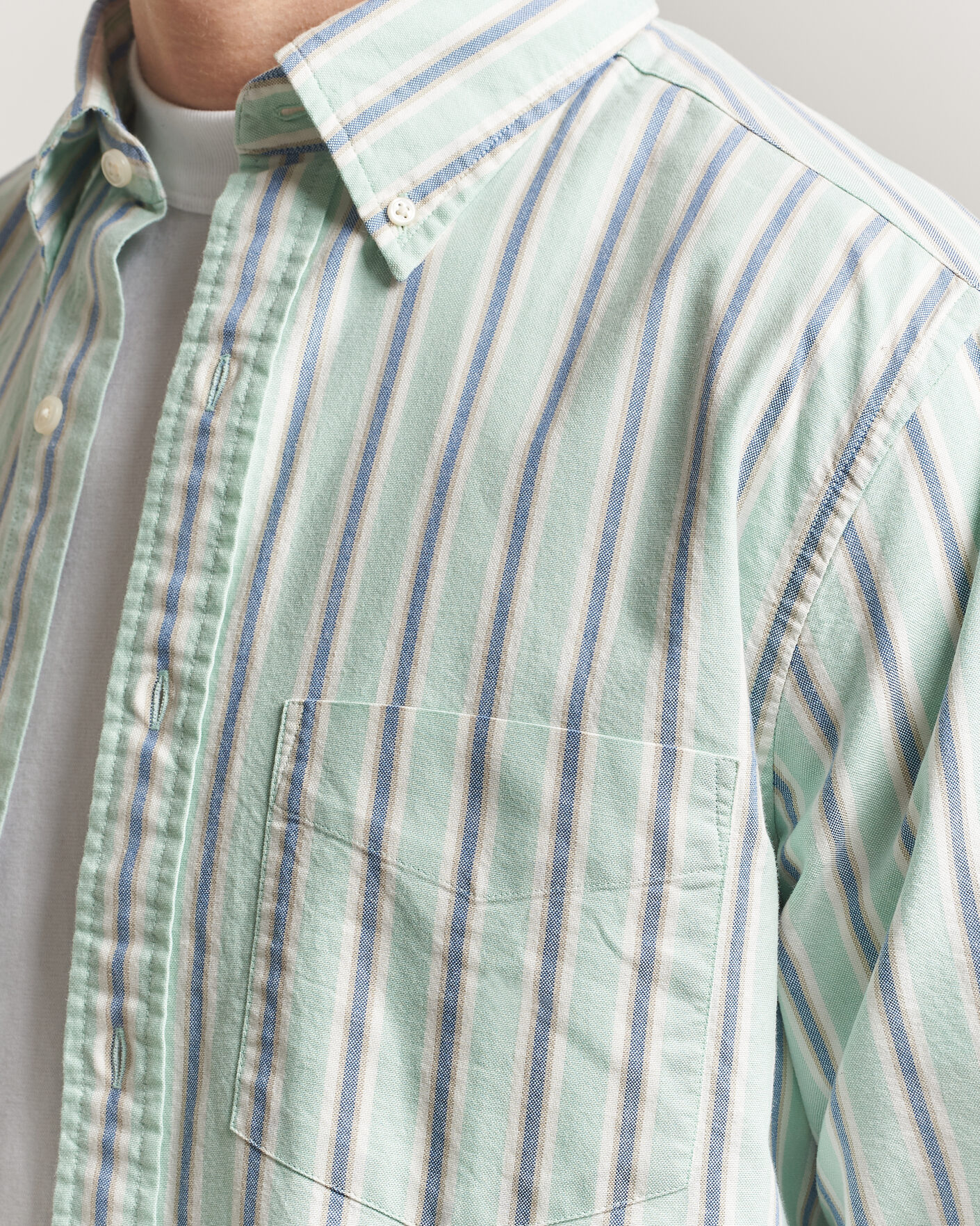 Men | Shirts | GANT | Regluar Fit Archive Oxford Shirt Washed Turquoise