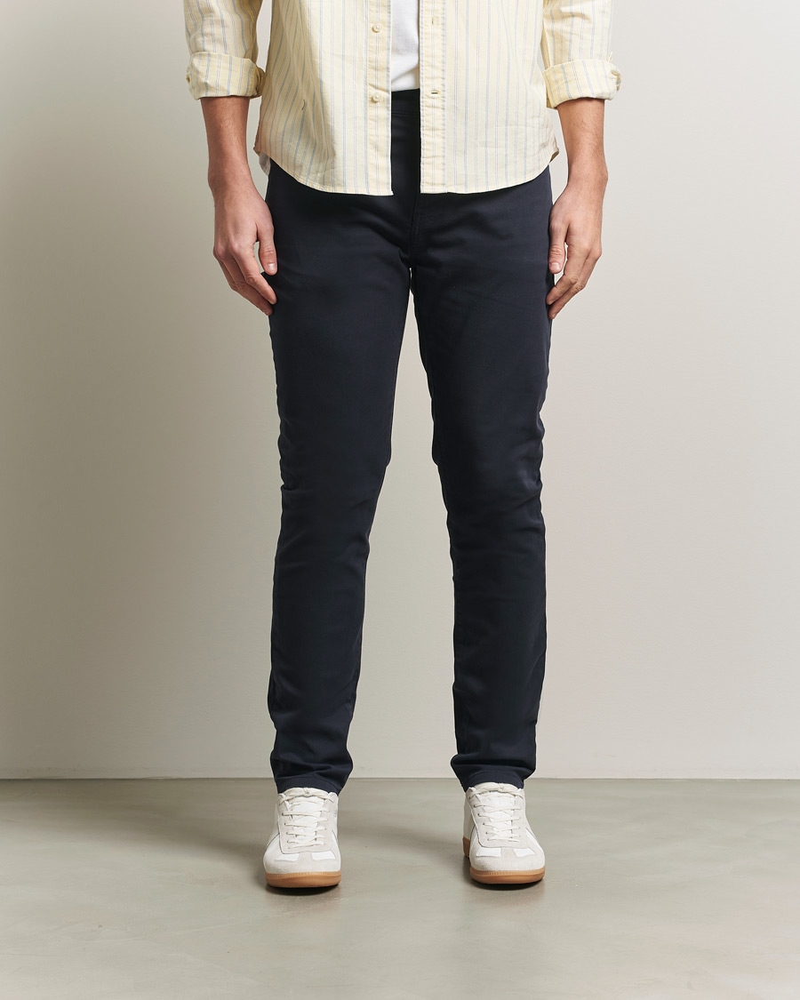 Men | Trousers | Gant | Slim Fit Desert 5-Pocket Pants Evening Blue