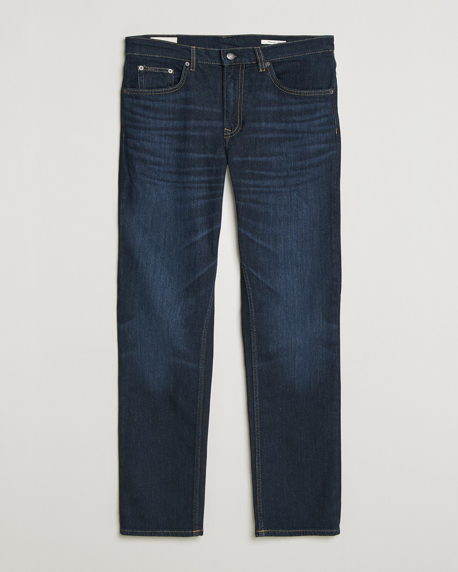 Men | Trousers | Gant | Regular Fit Jeans Dark Blue Broken In