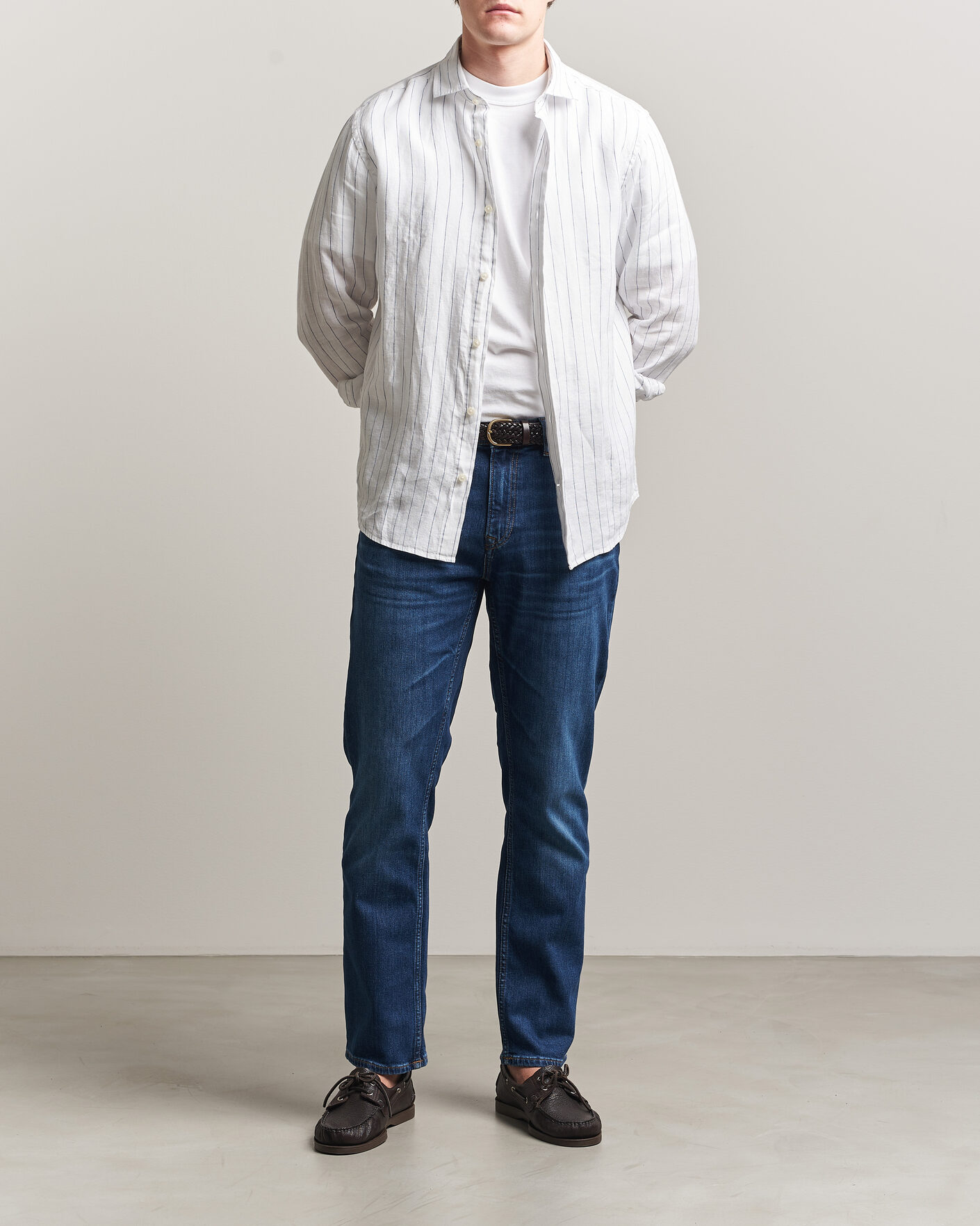 Men | Trousers | Gant | Regular Fit Jeans Mid Blue Worn In