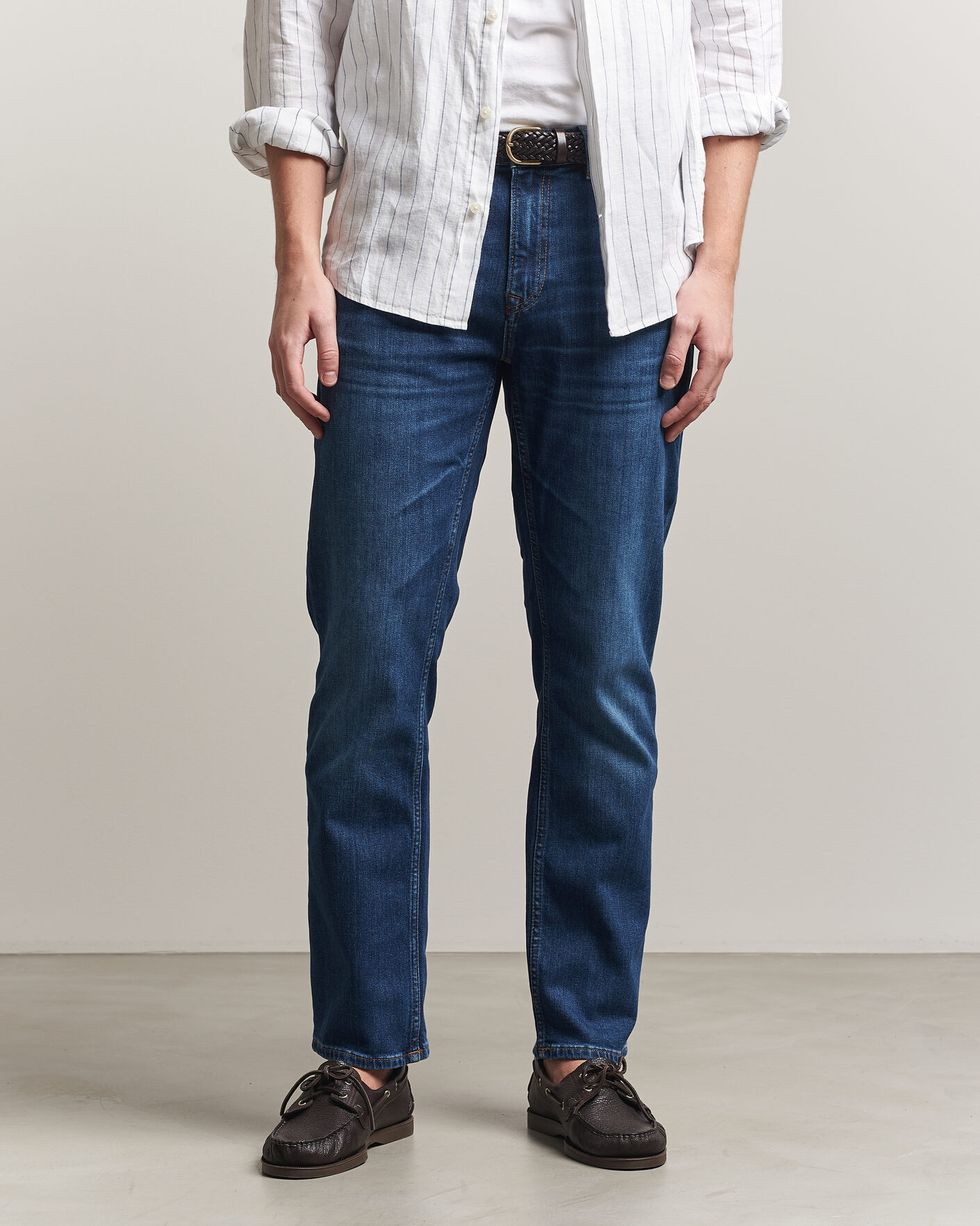 Men | Trousers | Gant | Regular Fit Jeans Mid Blue Worn In