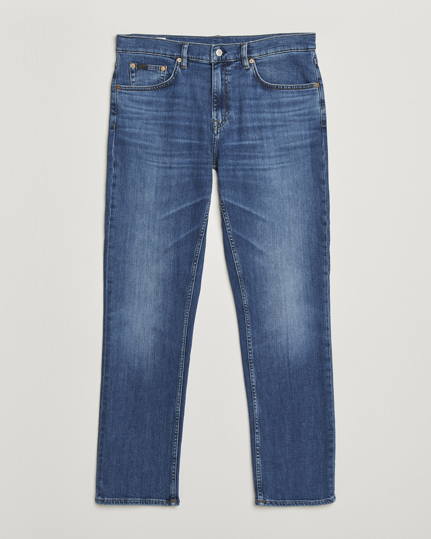 Men | Jeans | Gant | Regular Fit Jeans Mid Blue Broken In
