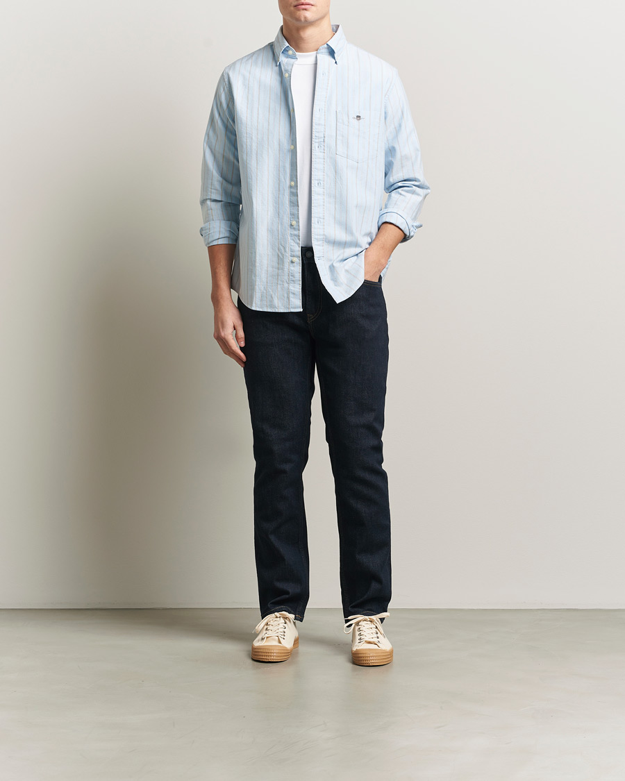 Men | Trousers | Gant | Regular Fit Jeans Dark Blue
