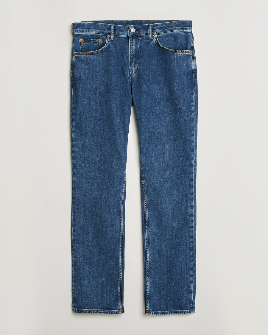 Men | Trousers | Gant | Regular Fit Jeans Mid Blue Vintage
