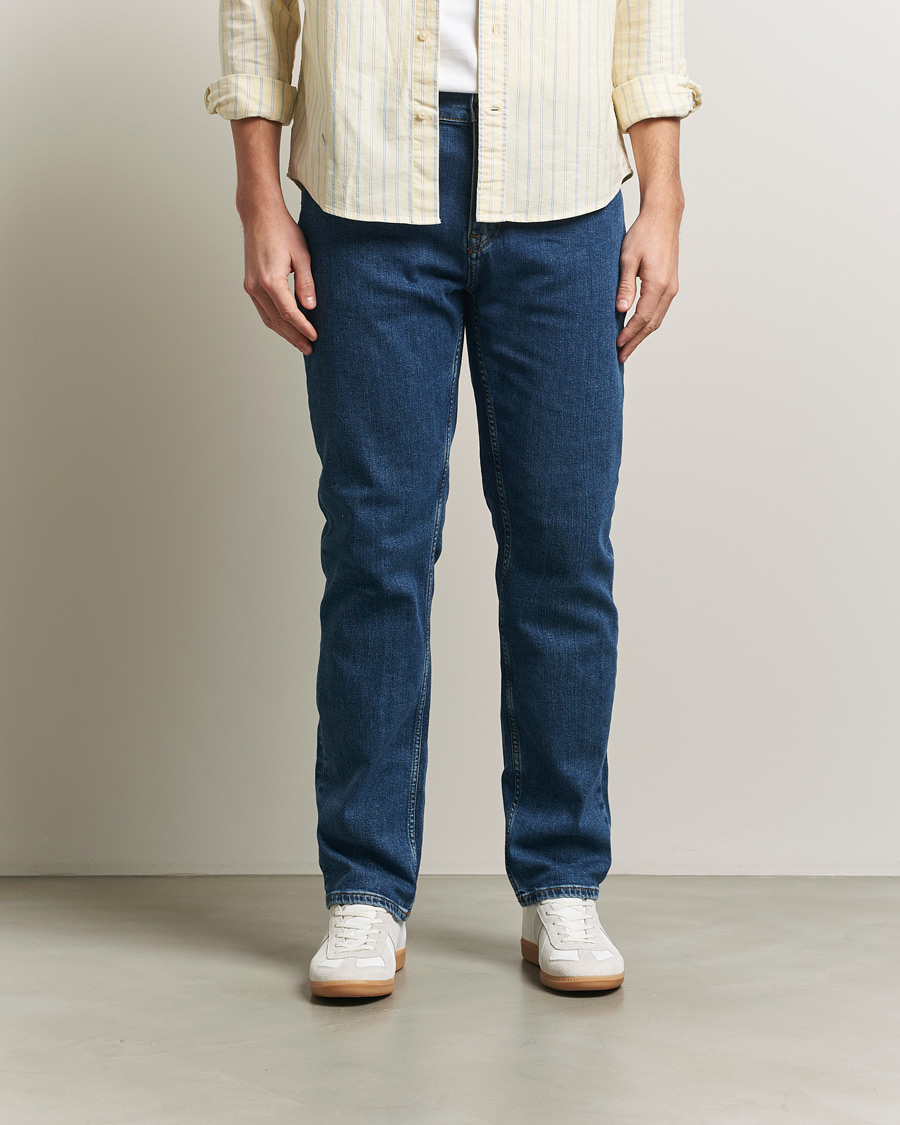 Men | Trousers | Gant | Regular Fit Jeans Mid Blue Vintage