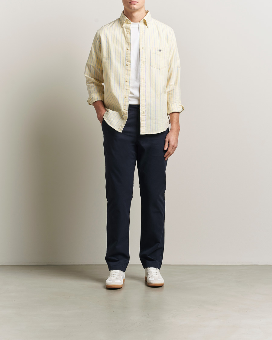 Men | Trousers | GANT | Regular Fit Chinos Evening Blue