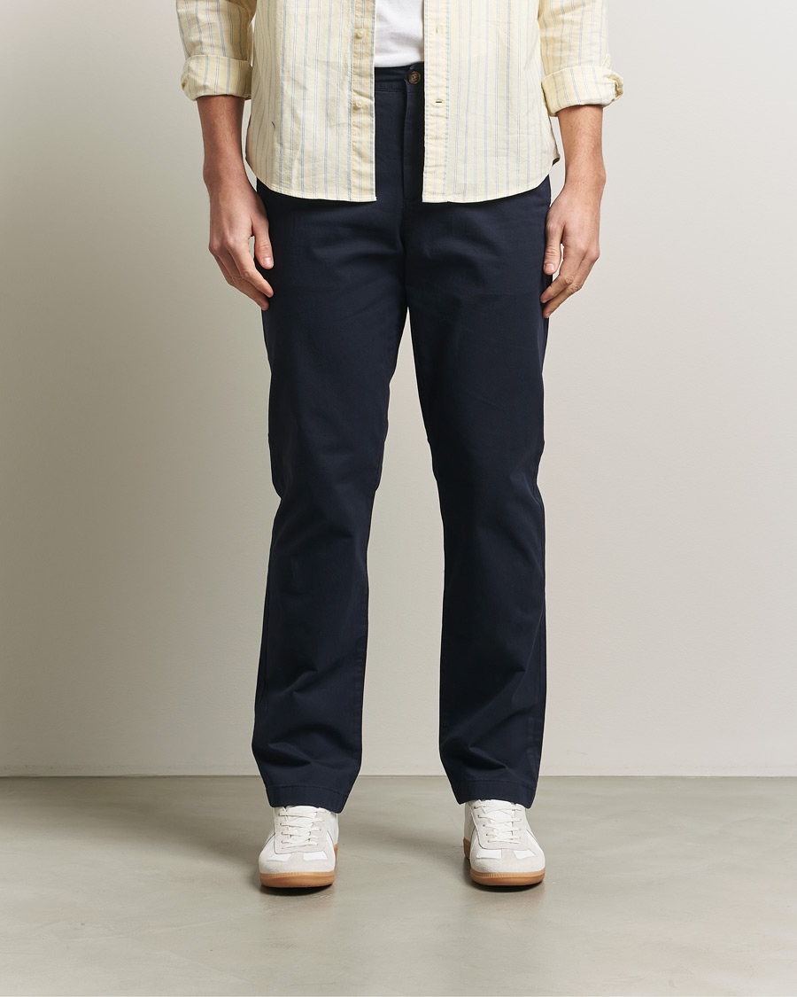 Men | Trousers | Gant | Regular Fit Chinos Evening Blue