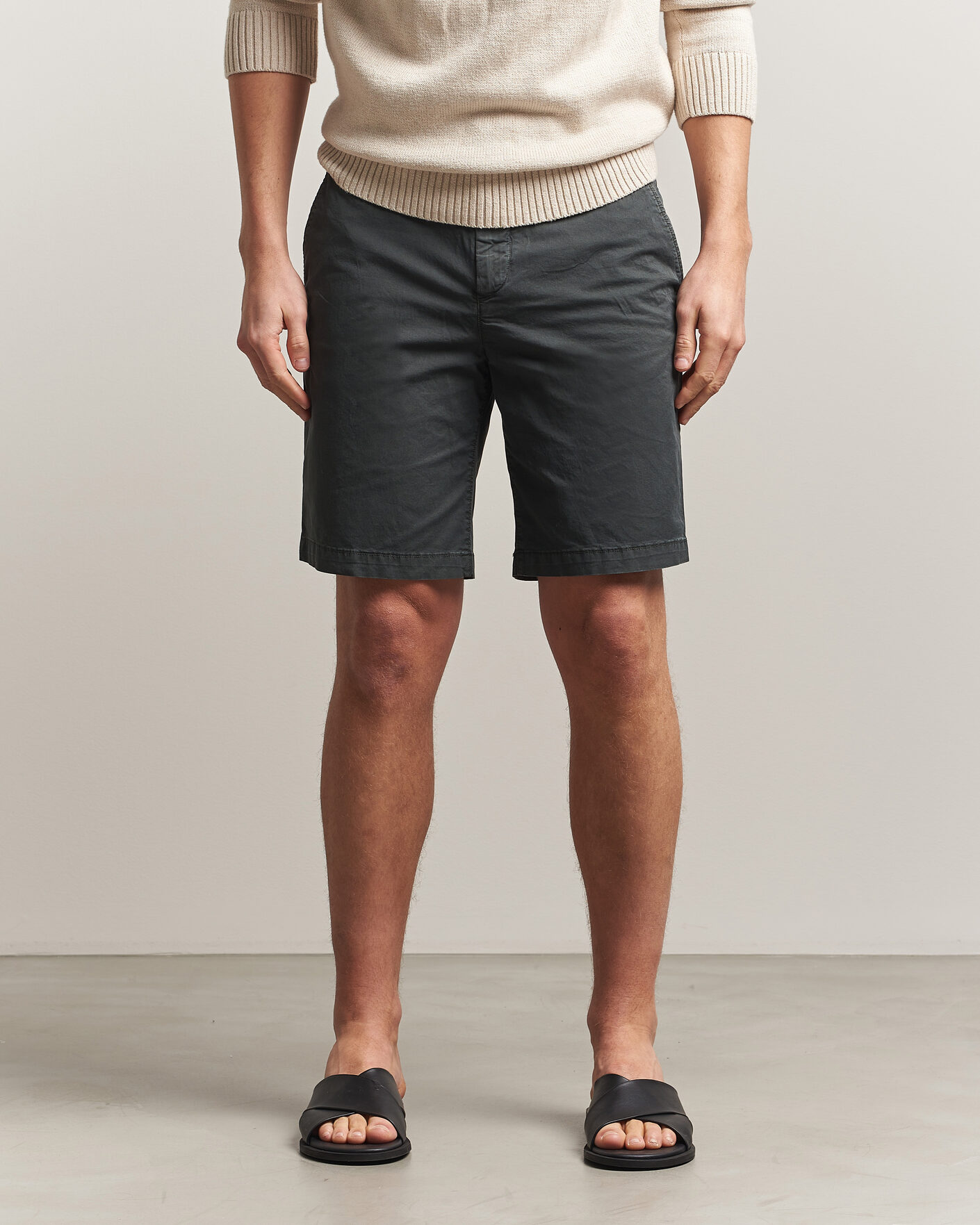 Men | Shorts | Gant | Regular Sunfaded Shorts Washed Out Black