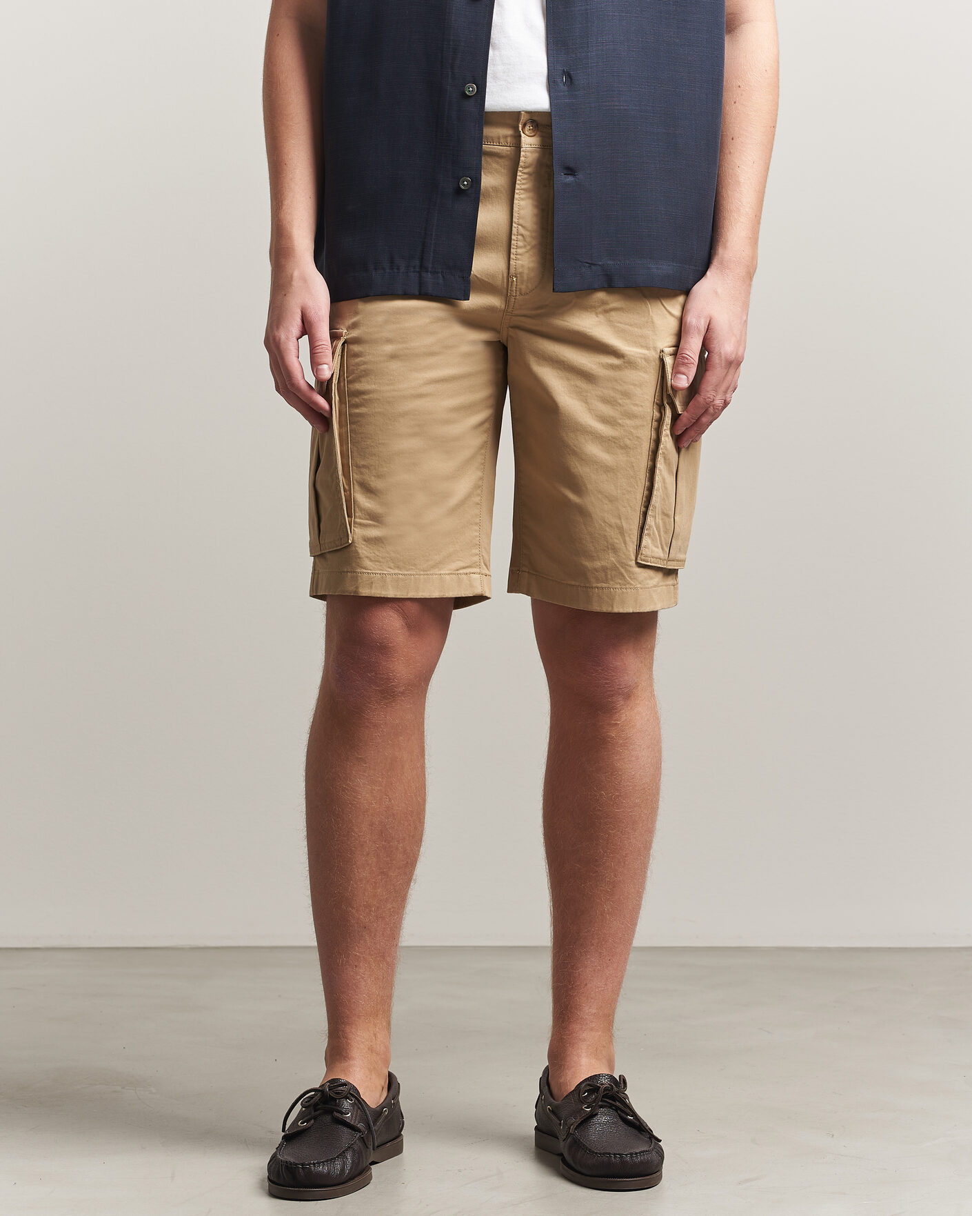 Men | Shorts | GANT | Regular Fit Classic Cargo Shorts Dark Khaki