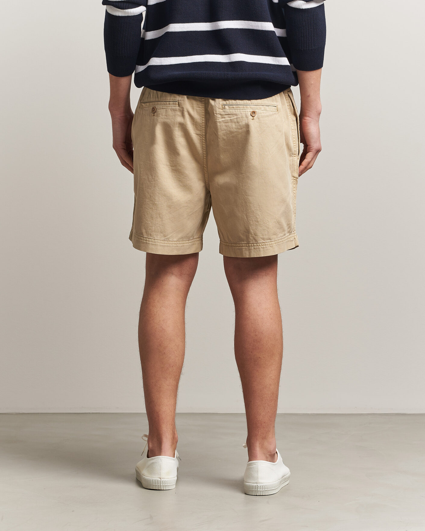 Men | Shorts | GANT | Regular Fit Sunfaded Drawstring Oat Beige