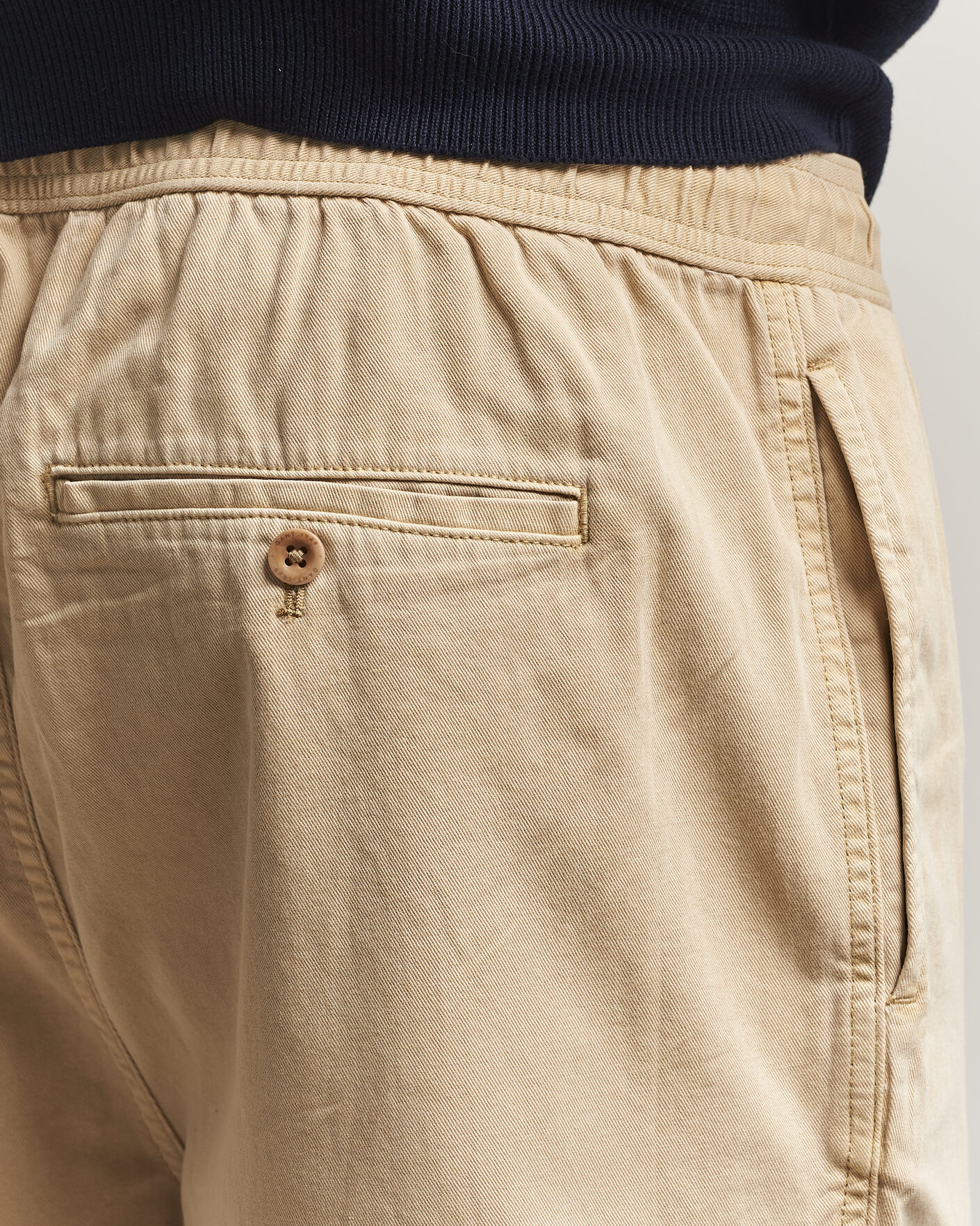 Men | Shorts | GANT | Regular Fit Sunfaded Drawstring Oat Beige