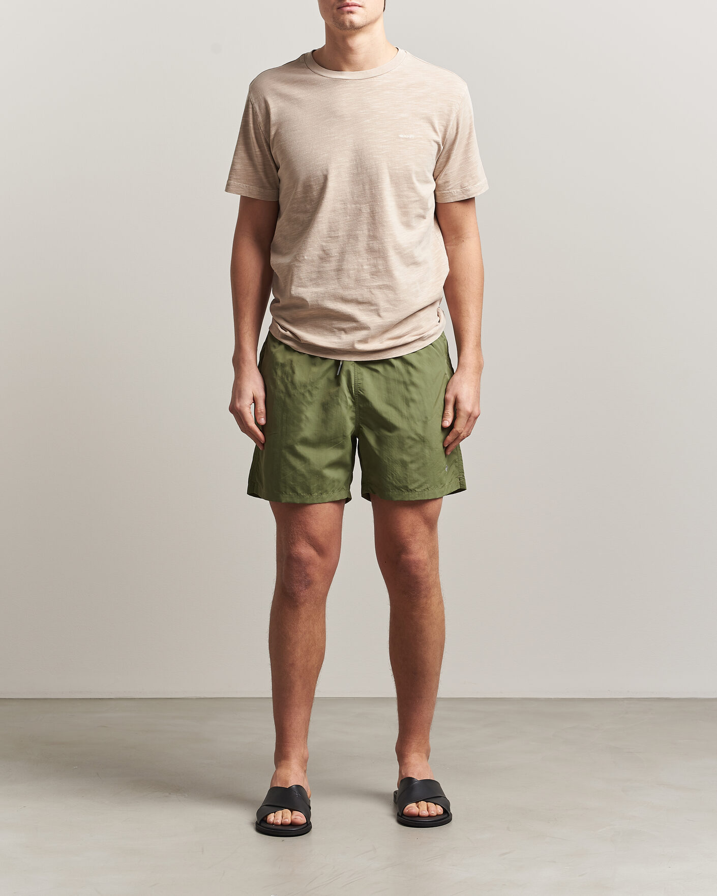 Men | Swimwear | GANT | Basic Swimshorts Dry Herb Green