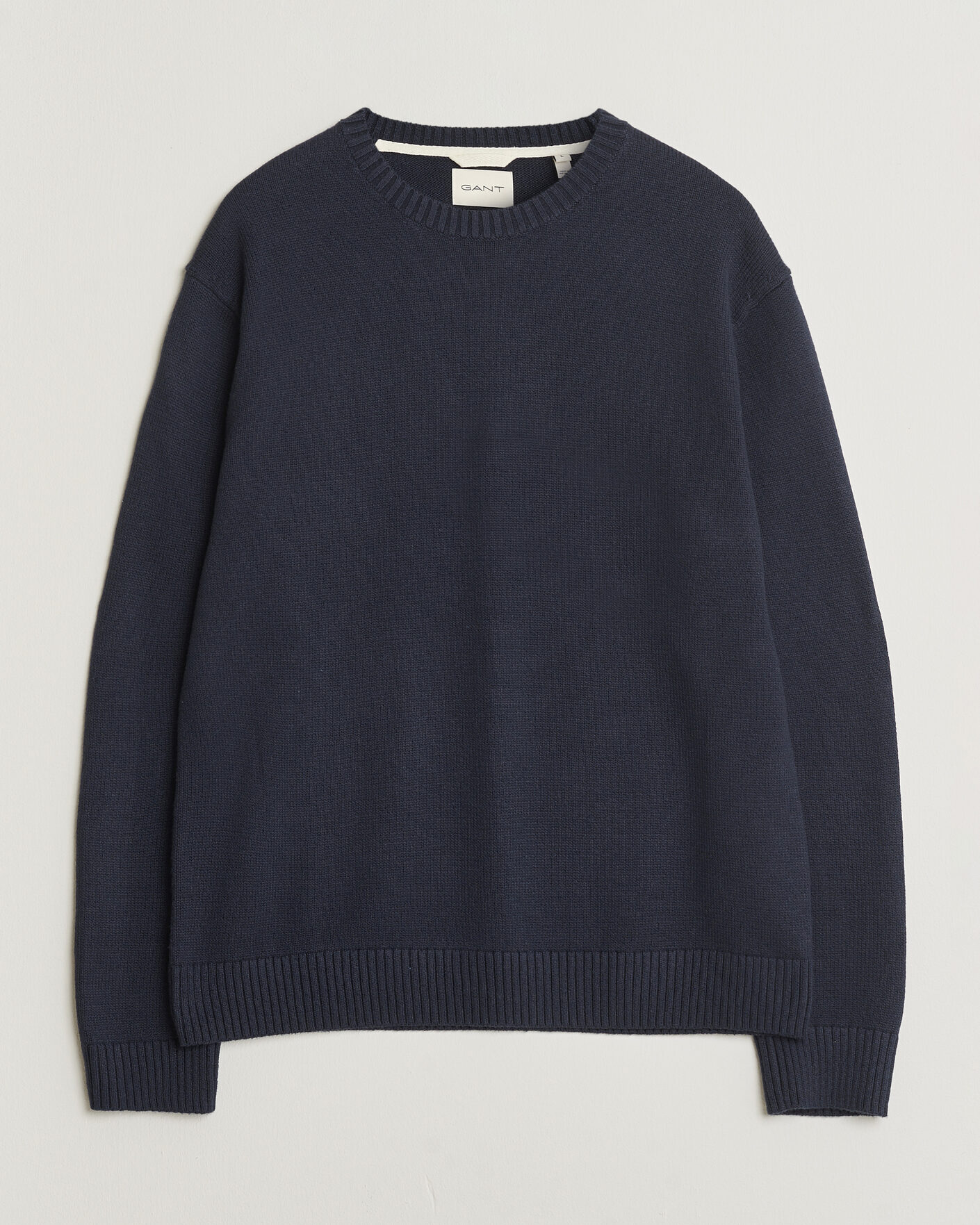 Men | Sweaters & Knitwear | Gant | Cotton/Cashmere Knitted Sweater Evening Blue