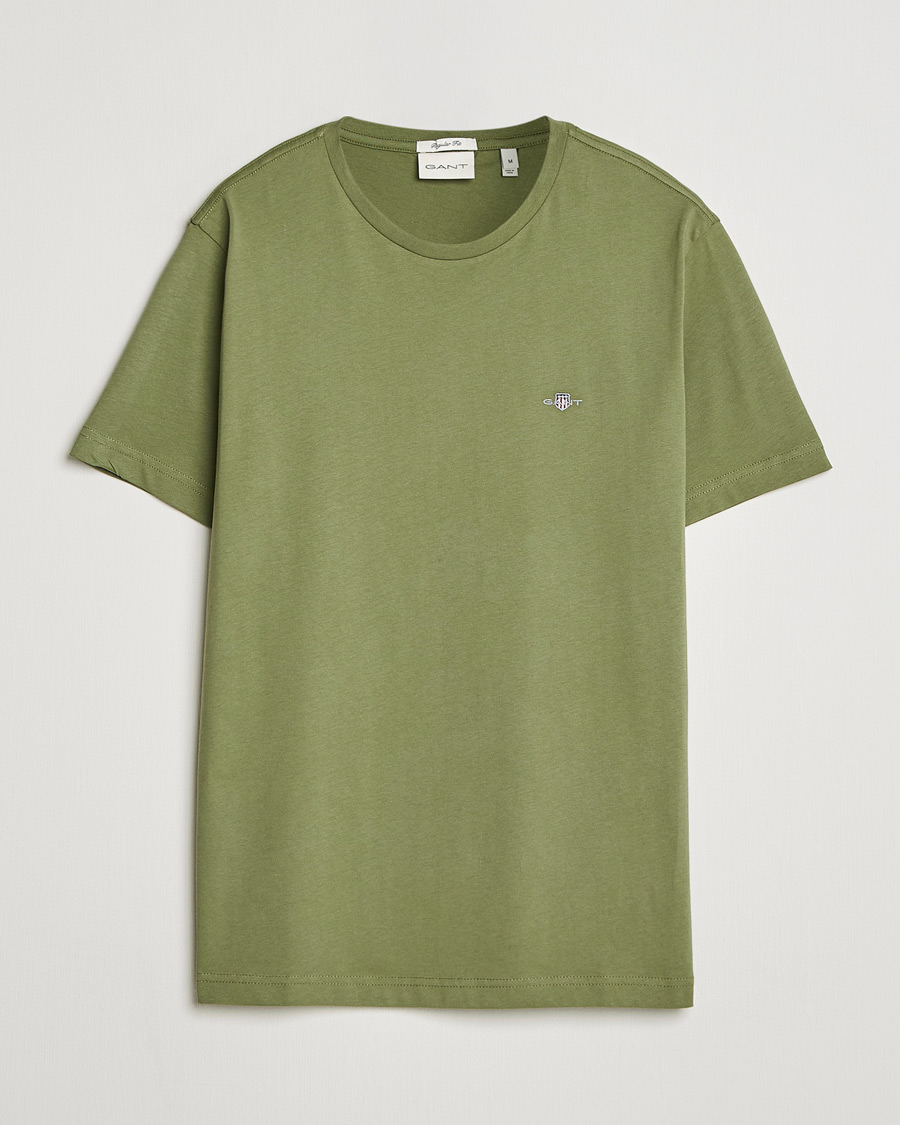 Men | T-Shirts | GANT | The Original T-Shirt Dry Herb Green