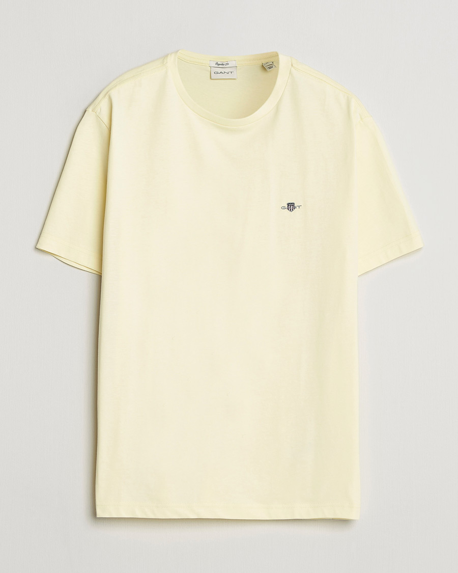 Men | T-Shirts | Gant | The Original T-Shirt Vanilla Yellow
