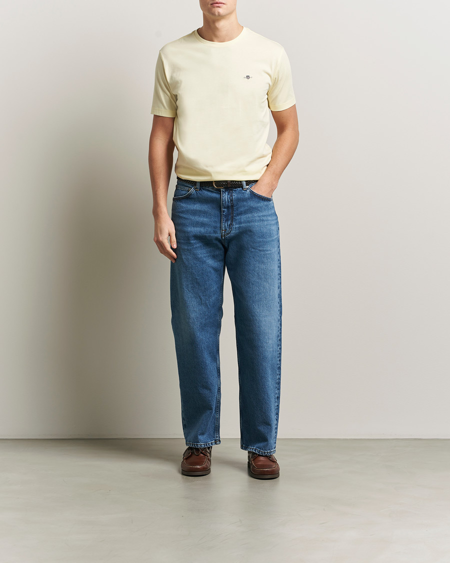 Men | T-Shirts | GANT | The Original T-Shirt Vanilla Yellow