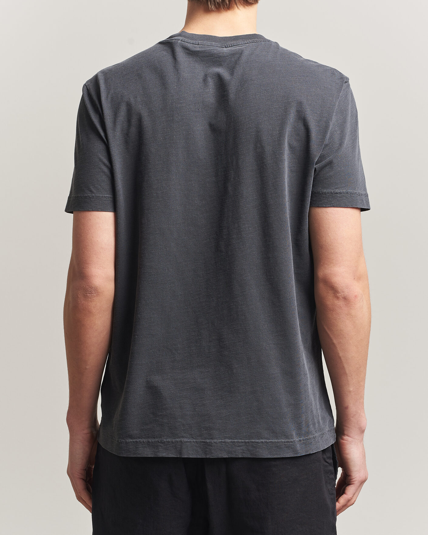 Men | T-Shirts | GANT | Washed Slub T-Shirt Black