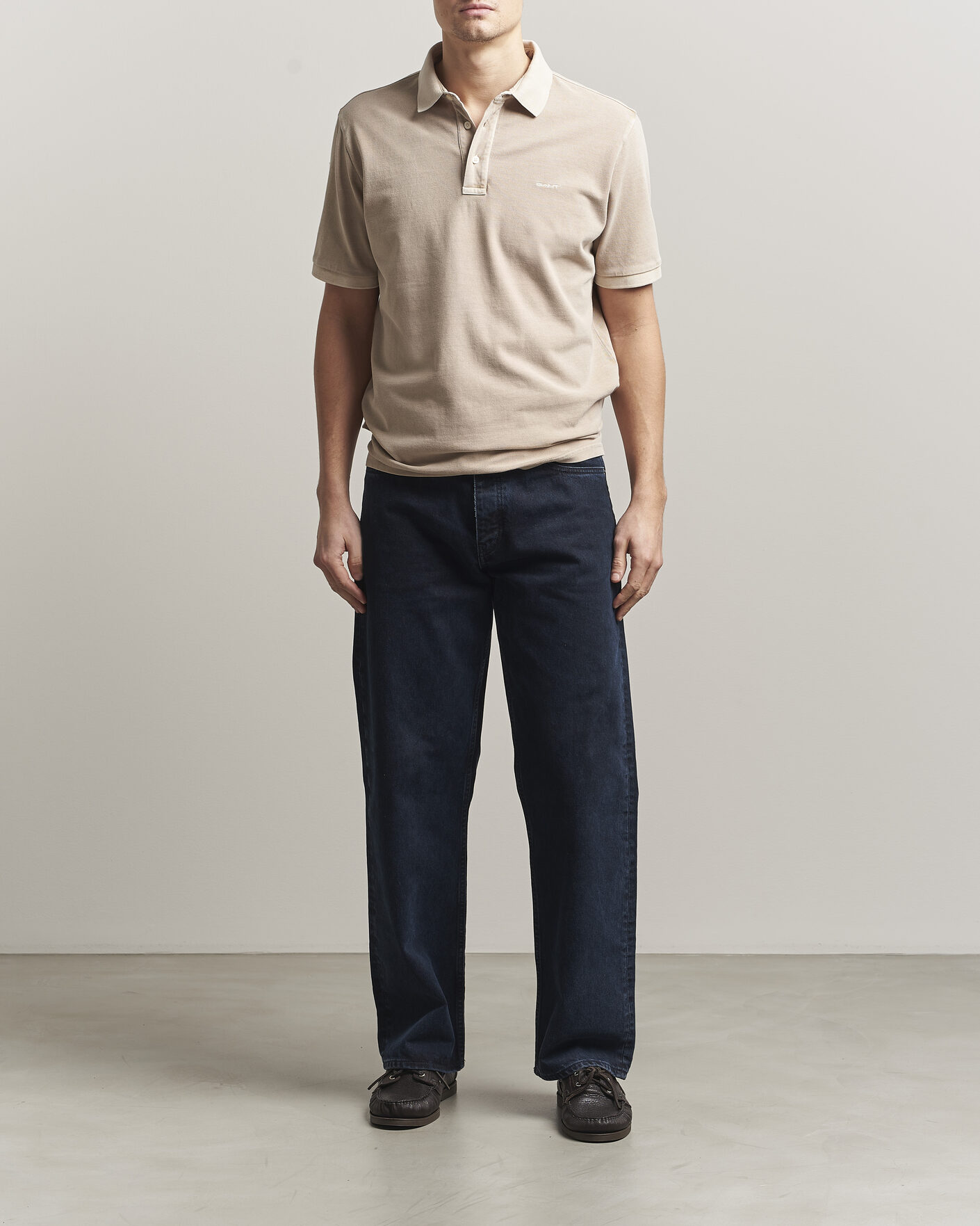 Men | Polo Shirts | GANT | Sunfaded Polo Oat Beige