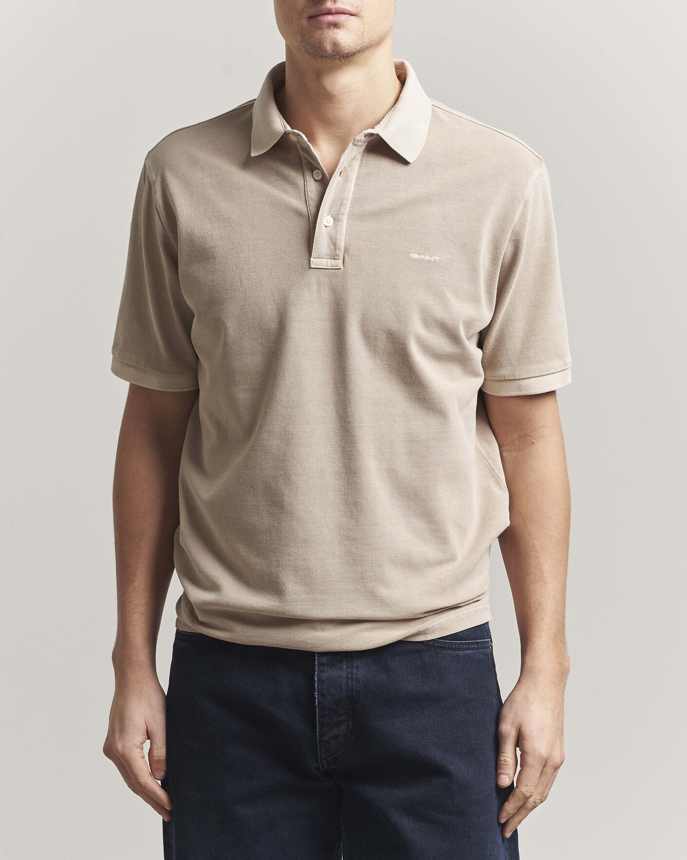 Men | Polo Shirts | GANT | Sunfaded Polo Oat Beige