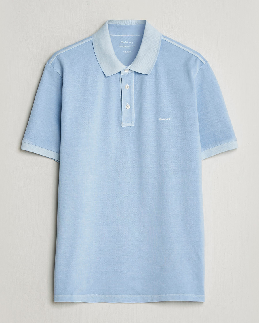 Men | Polo Shirts | Gant | Sunfaded Polo Fresh Blue