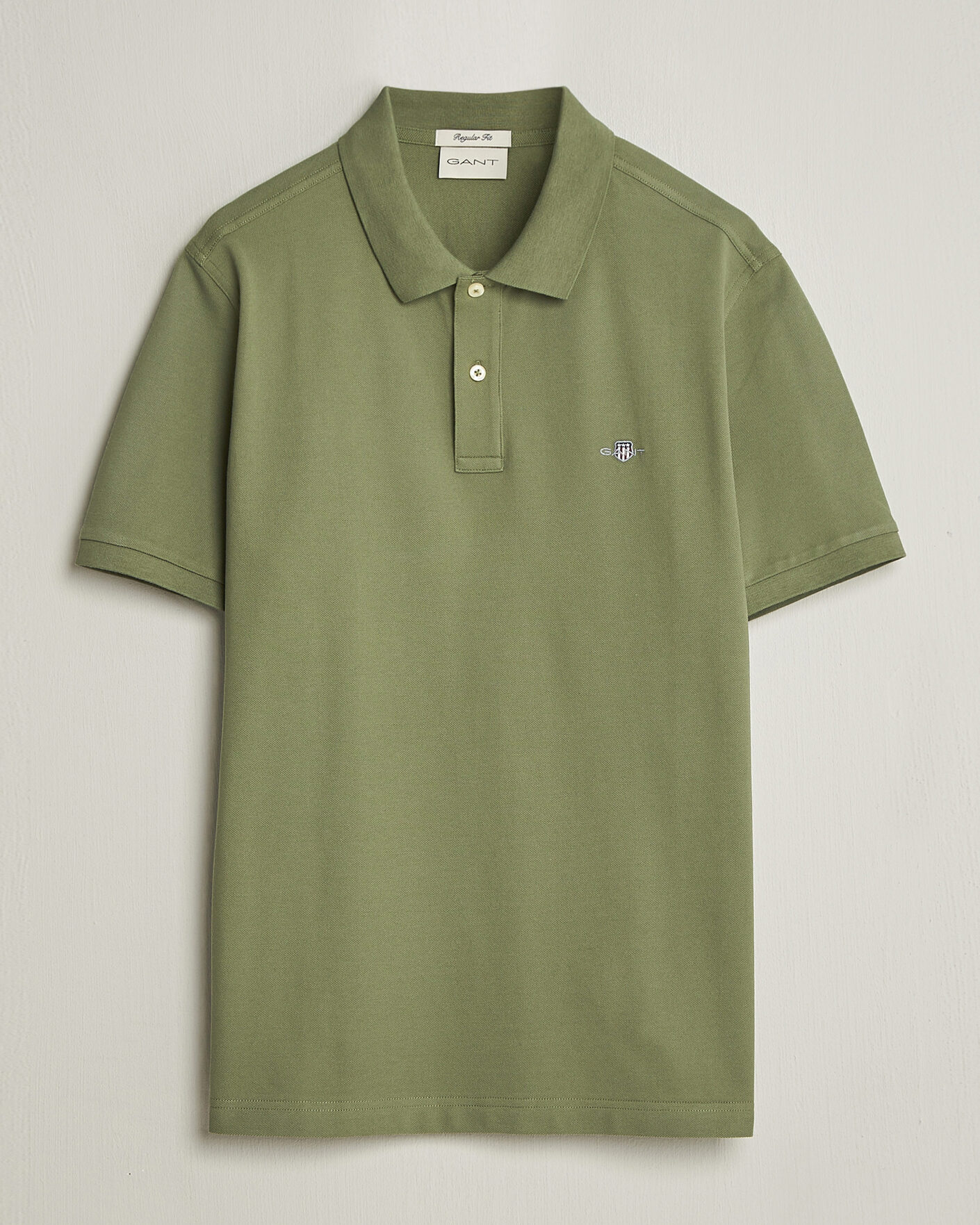 Men | Polo Shirts | GANT | The Original Polo Dry Herb Green