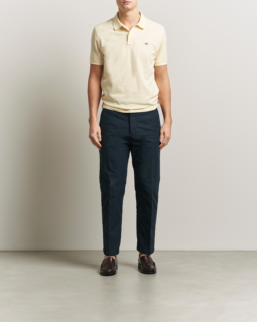 Men | Polo Shirts | GANT | The Original Polo Vanilla Yellow
