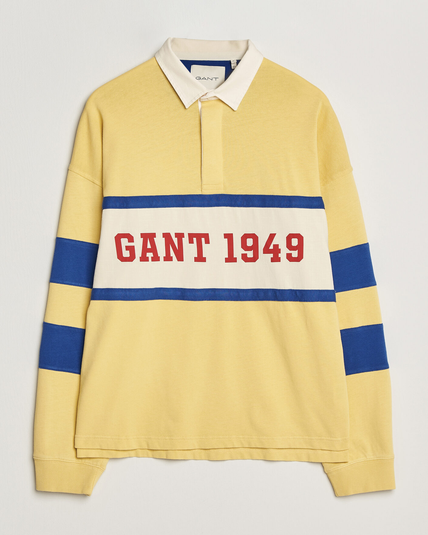 Men | Sweaters & Knitwear | Gant | Heavy Rugger Light Mustard Yellow