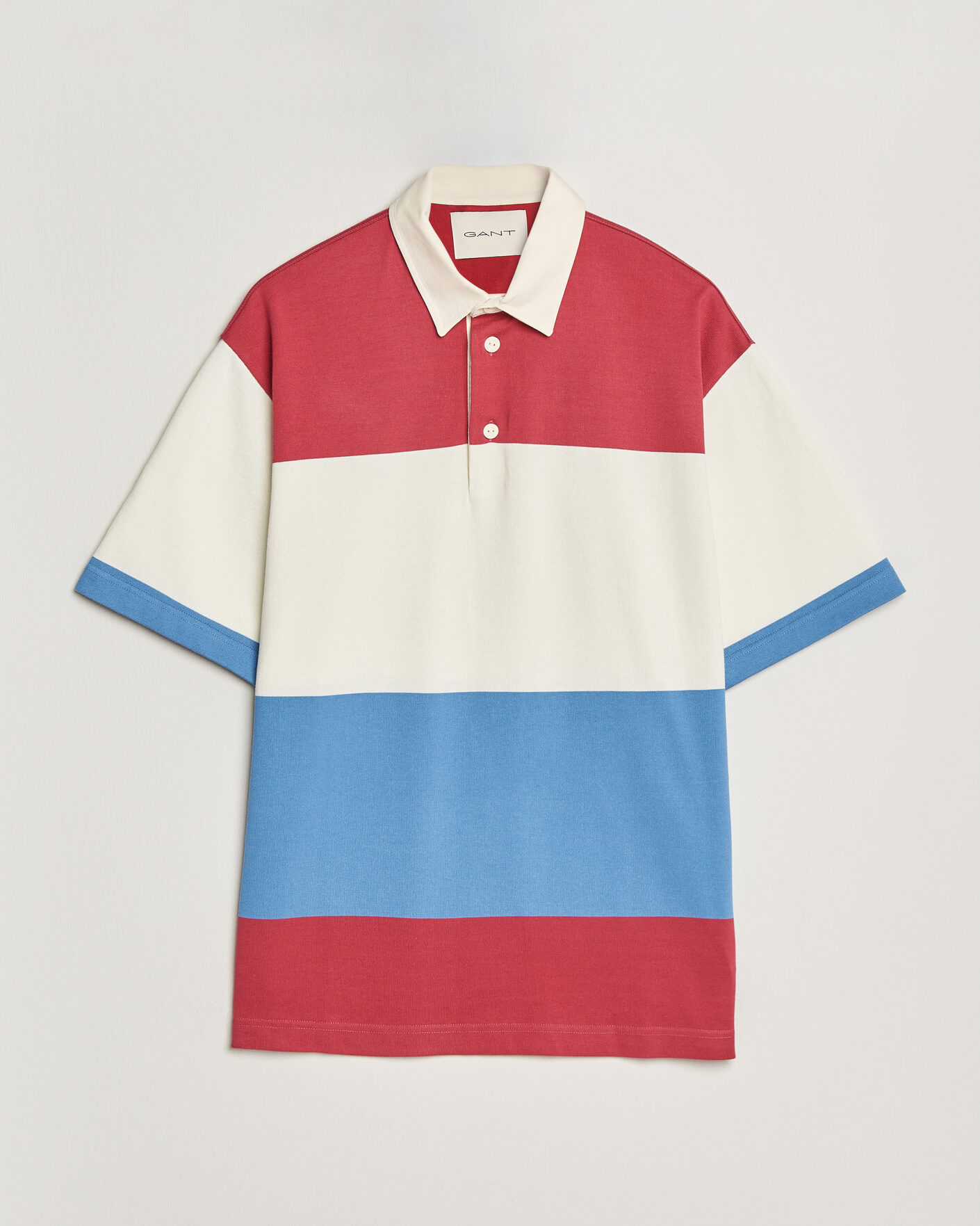 Men | Polo Shirts | GANT | Striped Short Sleeve Rugger Multi