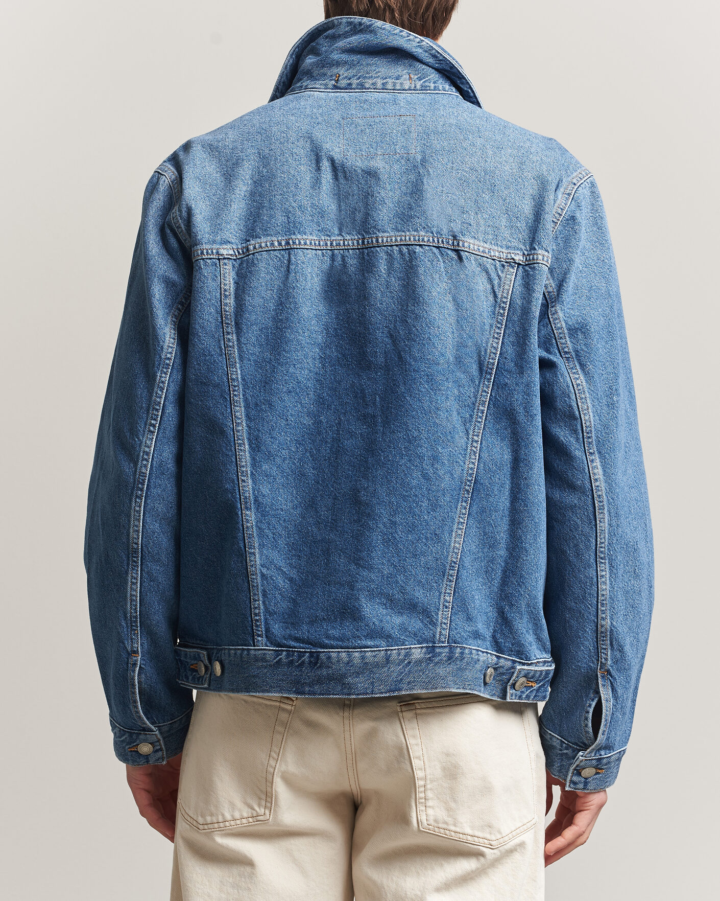 Men | Coats & Jackets | GANT | Denim Trucker Jacket Mid Blue
