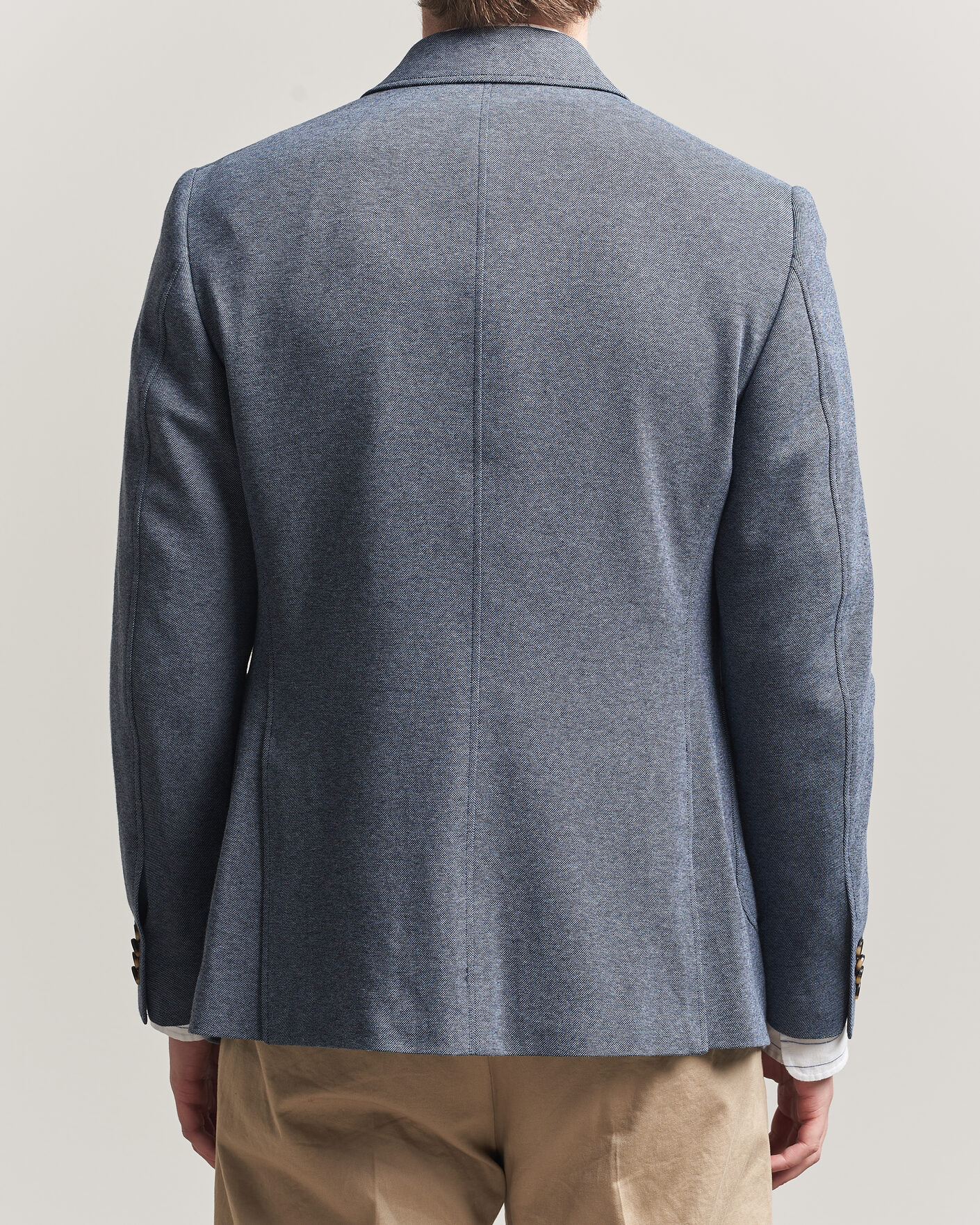 Men | Blazers | Gant | Two Tone Jersey Pique Blazer Salty Sea