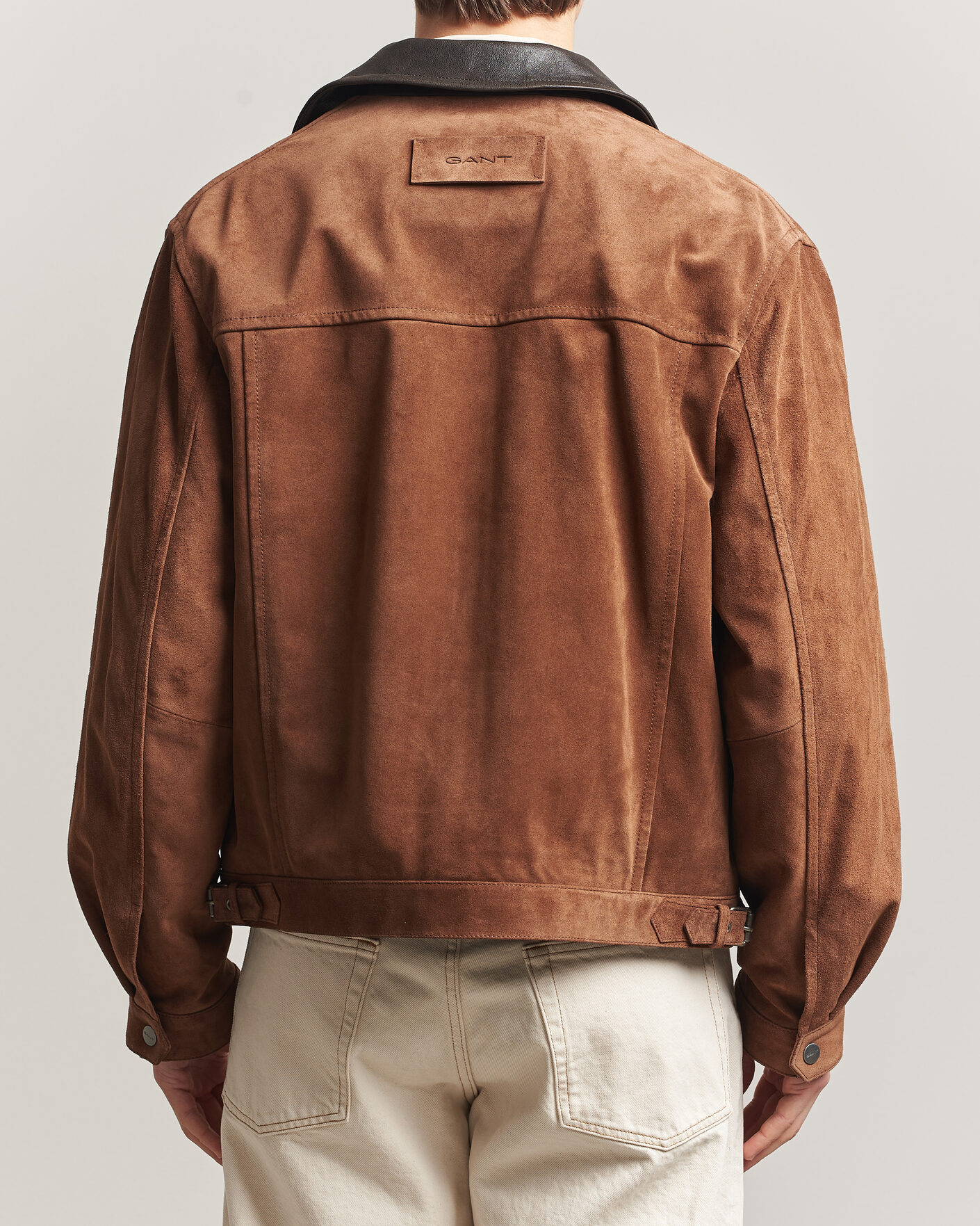 Men | Coats & Jackets | Gant | Suede Jacket Mahogany Brown