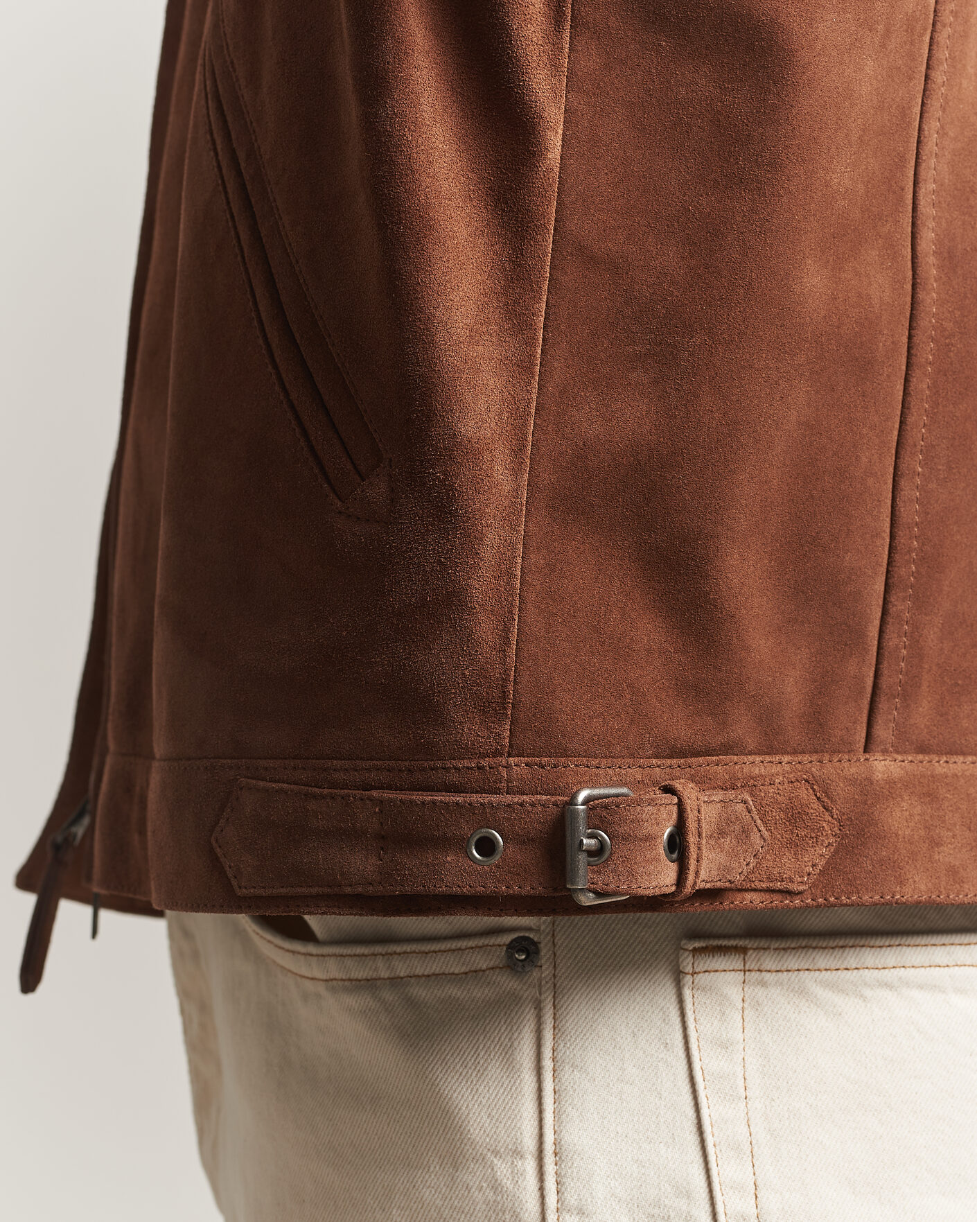 Men | Coats & Jackets | Gant | Suede Jacket Mahogany Brown