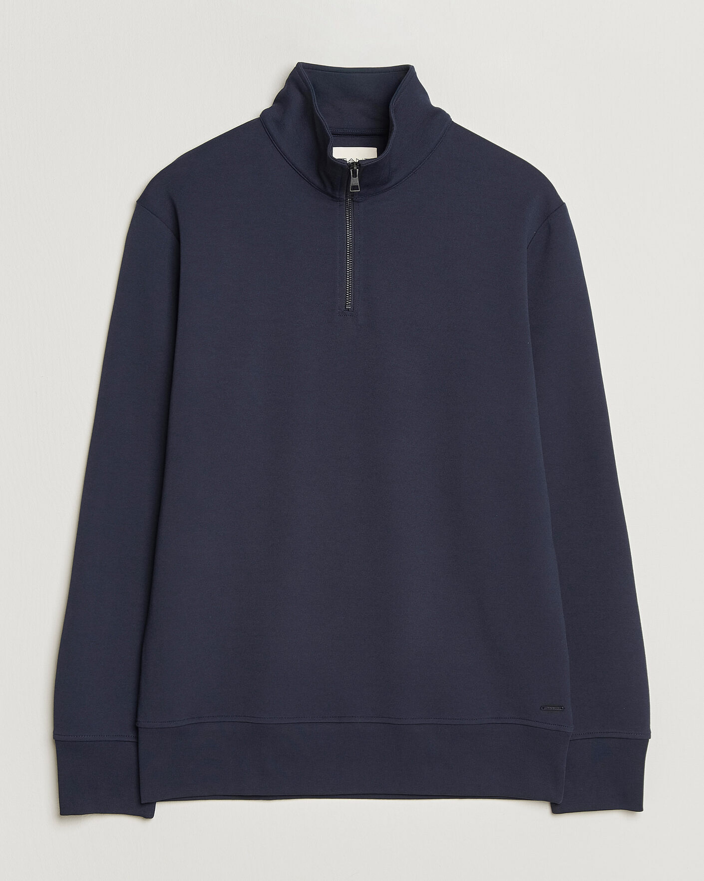 Men | Sweaters & Knitwear | GANT | Interlock Half Zip Evening Blue