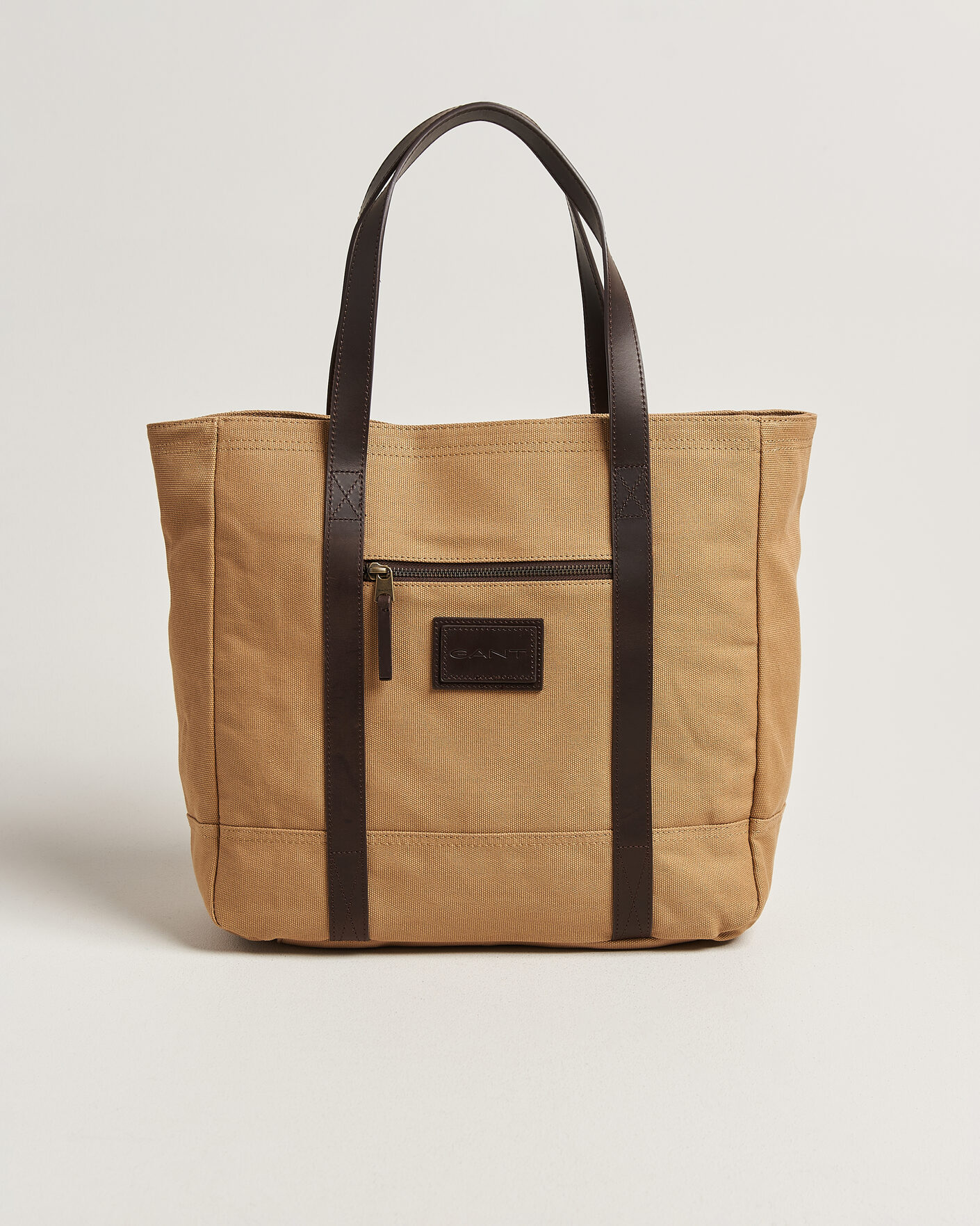Men | Bags | GANT | Washed Canvas Tote Bag Warm Khaki