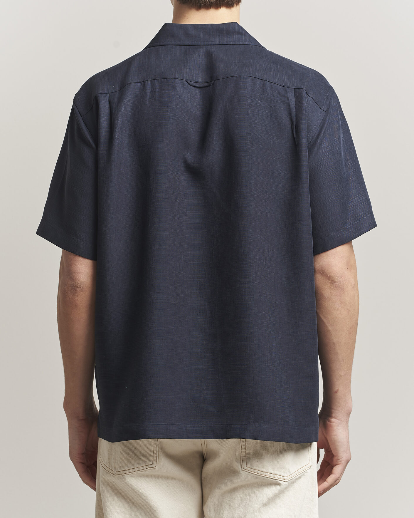 Men | Shirts | Gant | Regular Fit Lyocell Resort Shirt Evening Blue