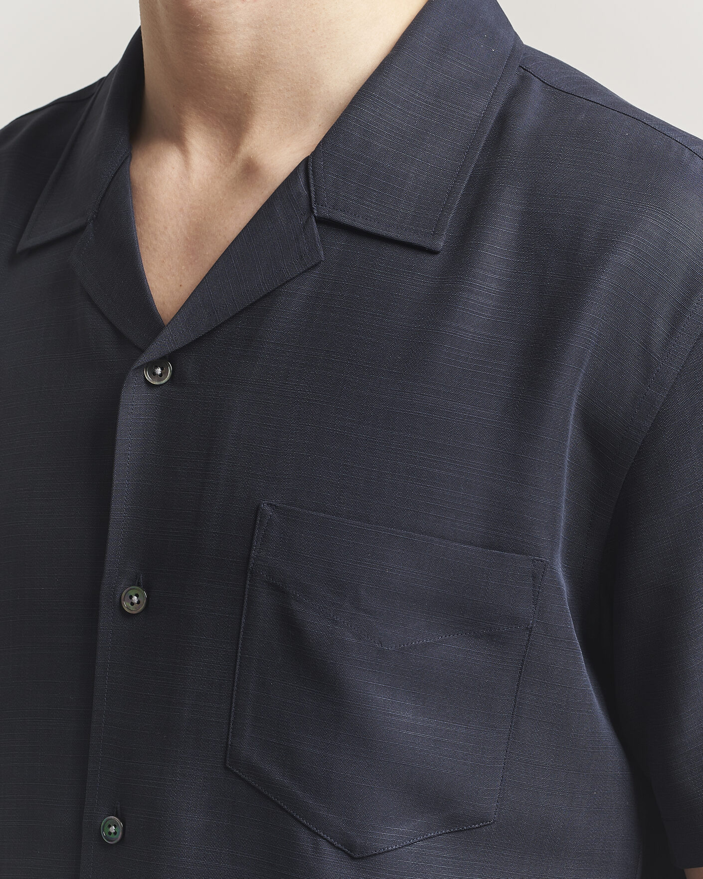 Men | Shirts | Gant | Regular Fit Lyocell Resort Shirt Evening Blue