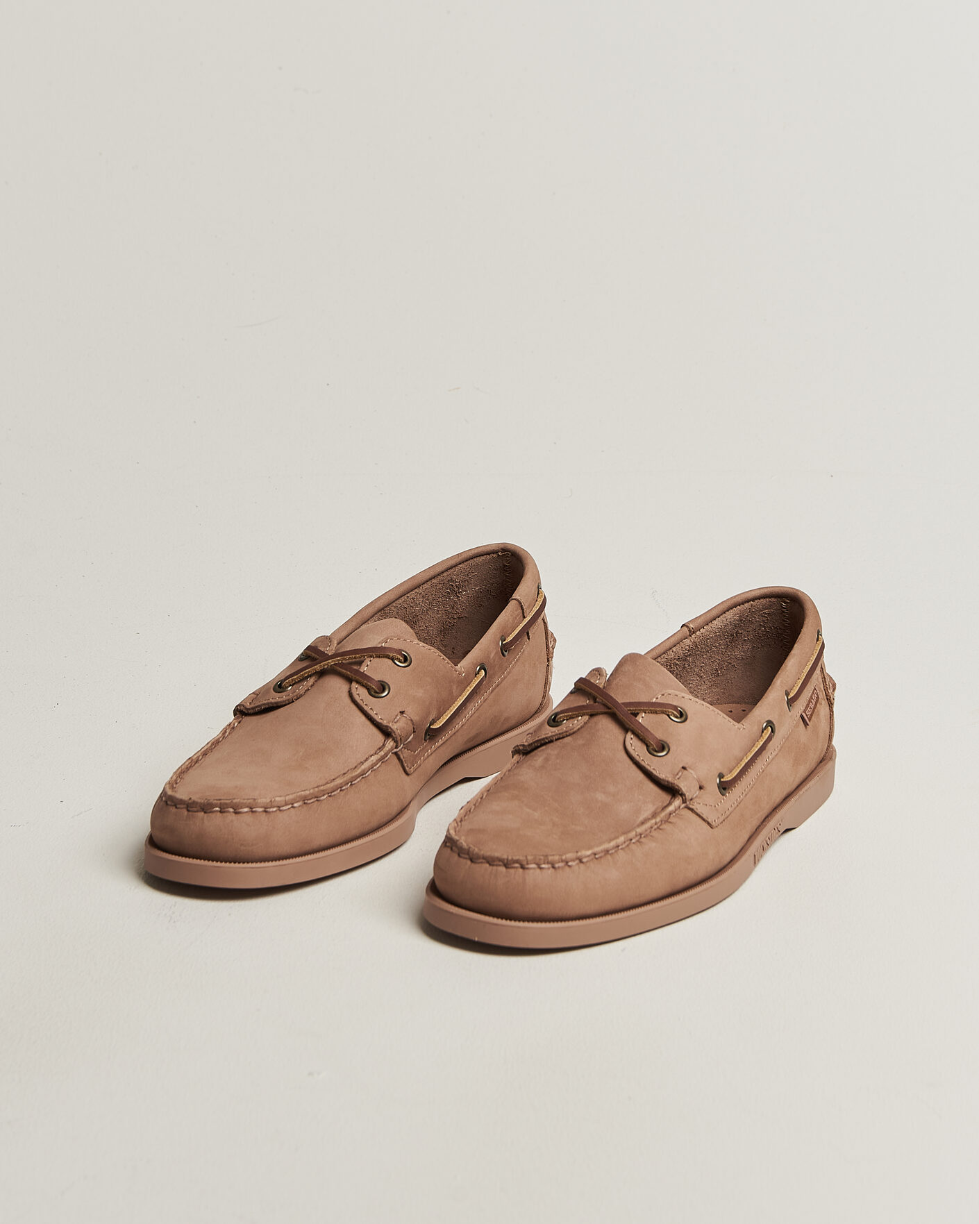 Men | Boat Shoes | Sebago | Docksides Portland Nubuck Boat Shoe Beige Taupe