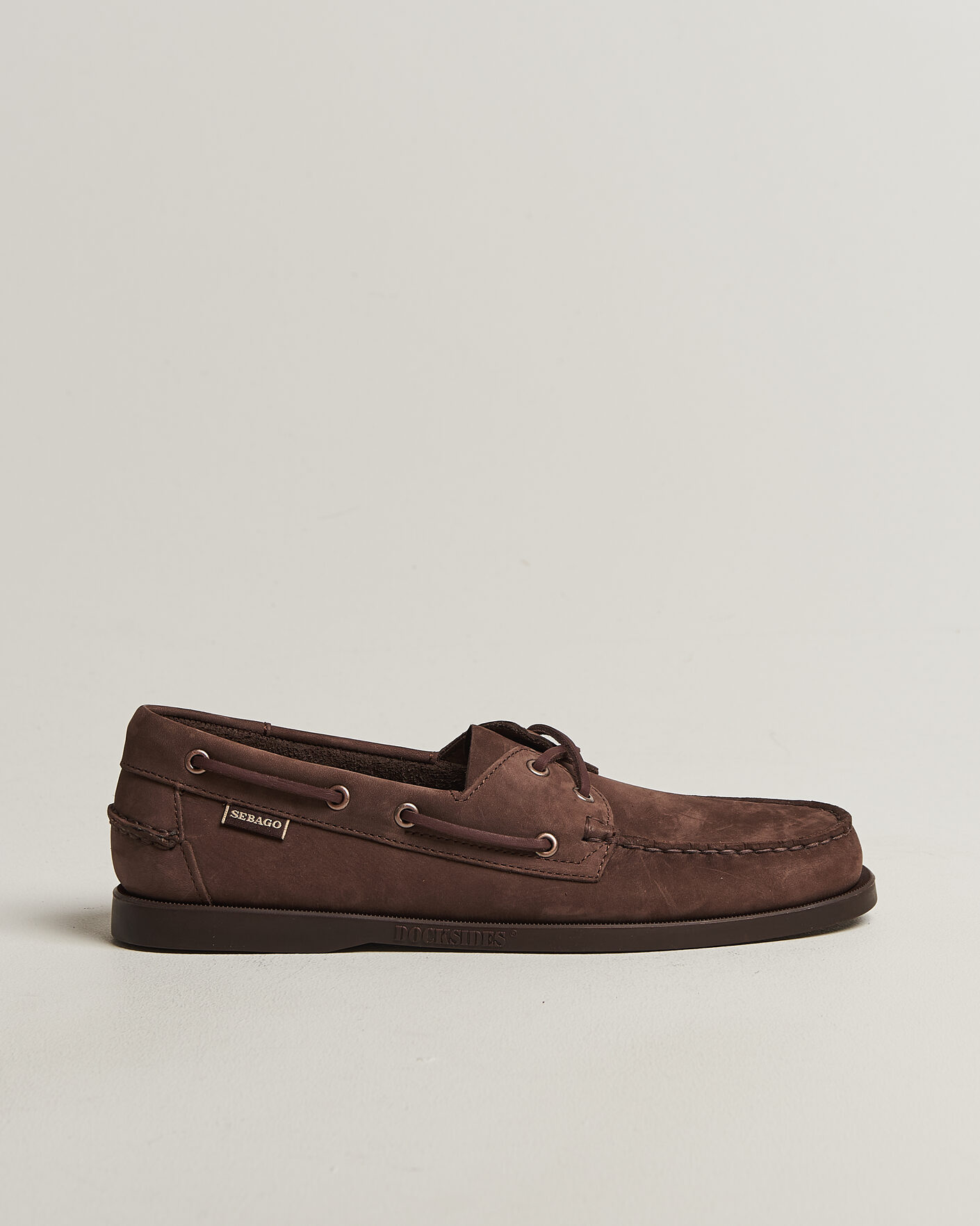 Men | Boat Shoes | Sebago | Docksides Portland Nubuck Boat Shoe Brown Taupe