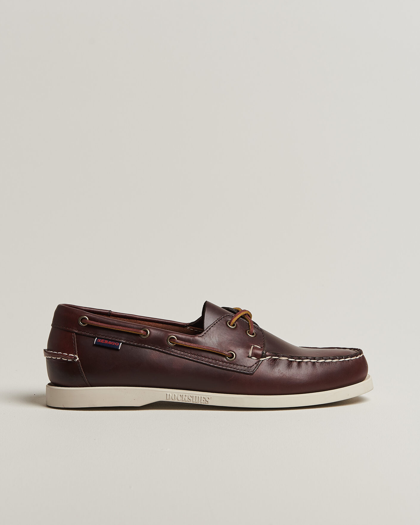 Men | Boat Shoes | Sebago | Docksides Portland Waxed Boat Shoe Dark Brown