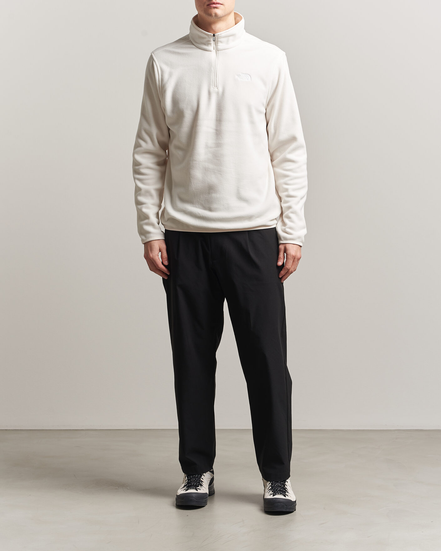 Men | Sweaters & Knitwear | The North Face | Glacier 1/4 Zip Fleece White Dune