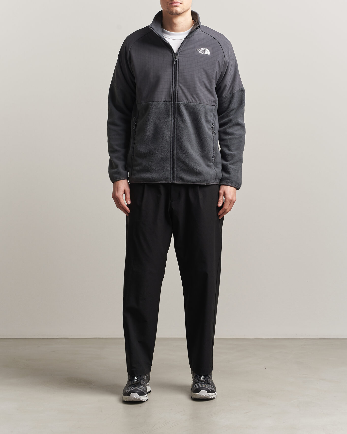 Men | Sweaters & Knitwear | The North Face | Glacier Hybrid Fleece  Black
