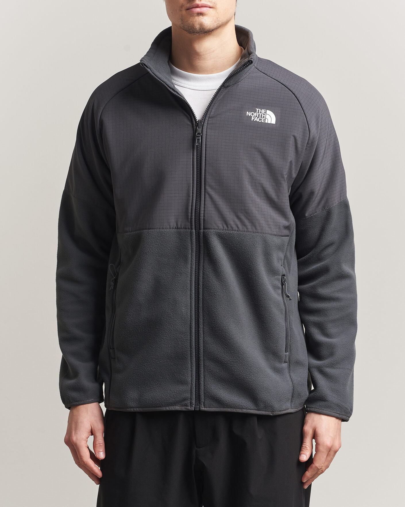 Men | Sweaters & Knitwear | The North Face | Glacier Hybrid Fleece Black