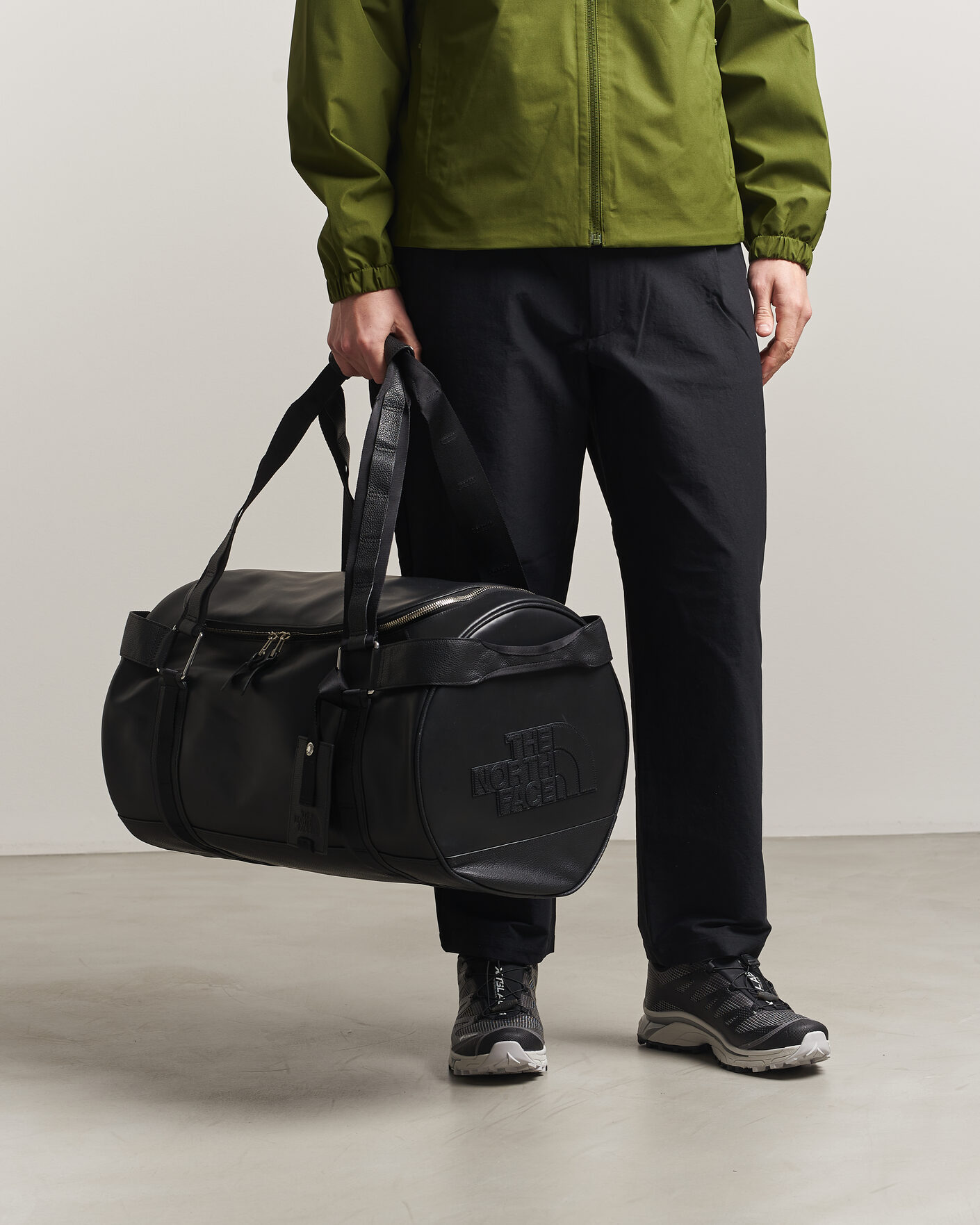 Men | Bags | The North Face | Anniversary Base Camp Duffel Leather Black