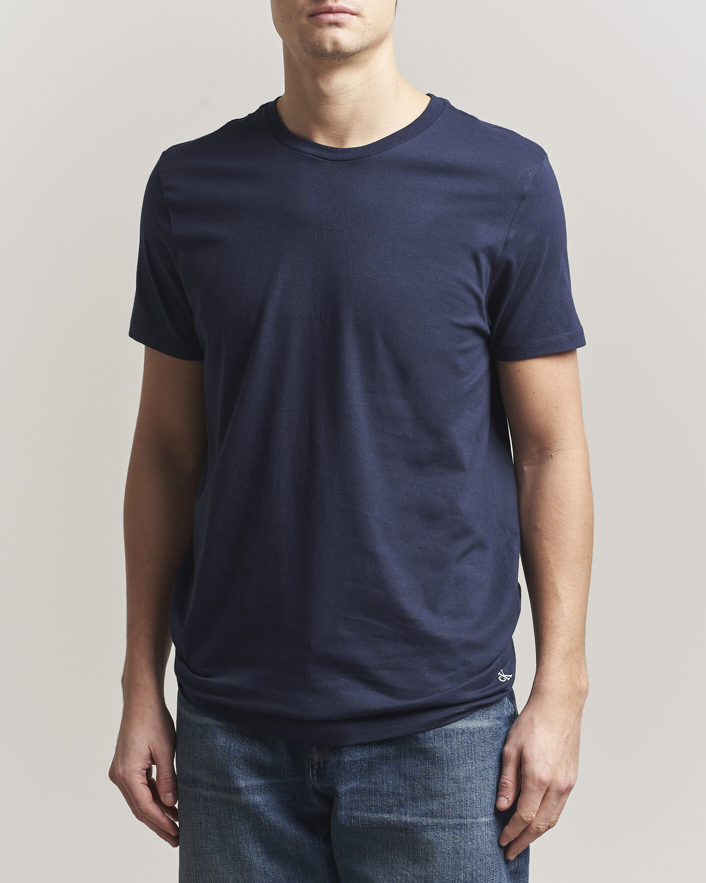 Men | T-Shirts | Calvin Klein | 3-Pack Cotton Crew Neck T-Shirt Navy/Red/Blue