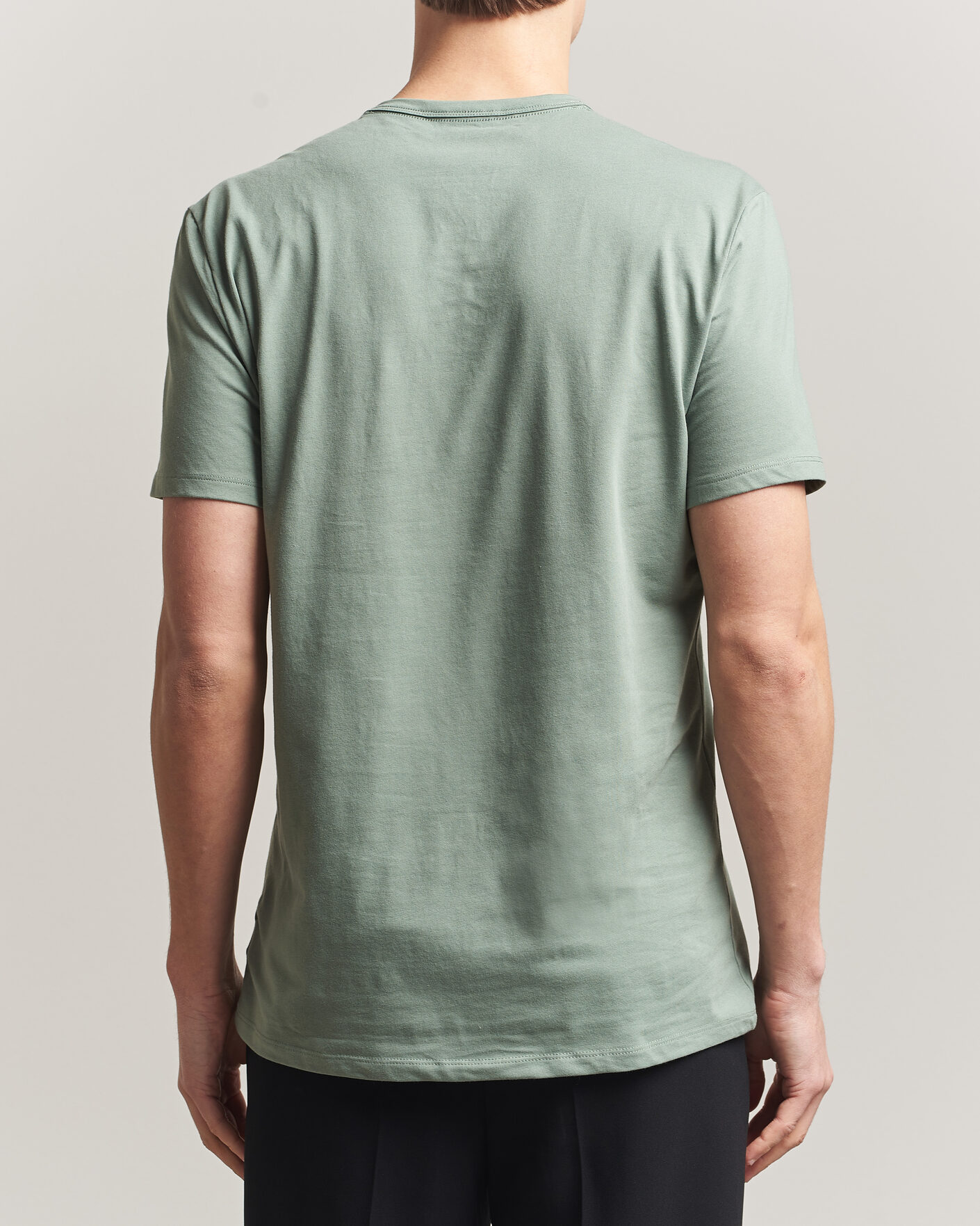 Men | T-Shirts | Calvin Klein | 3-Pack Cotton Stretch Crew Neck T-Shirt Black/Grey/Green