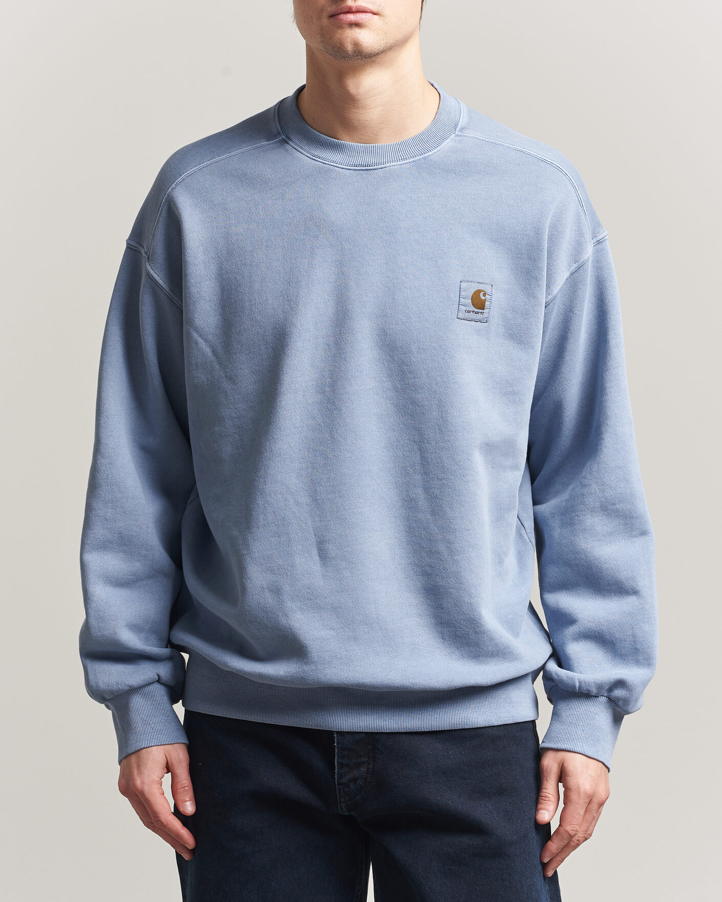 Men | Sweaters & Knitwear | Carhartt WIP | Nelson Sweatshirt Gentle Blue