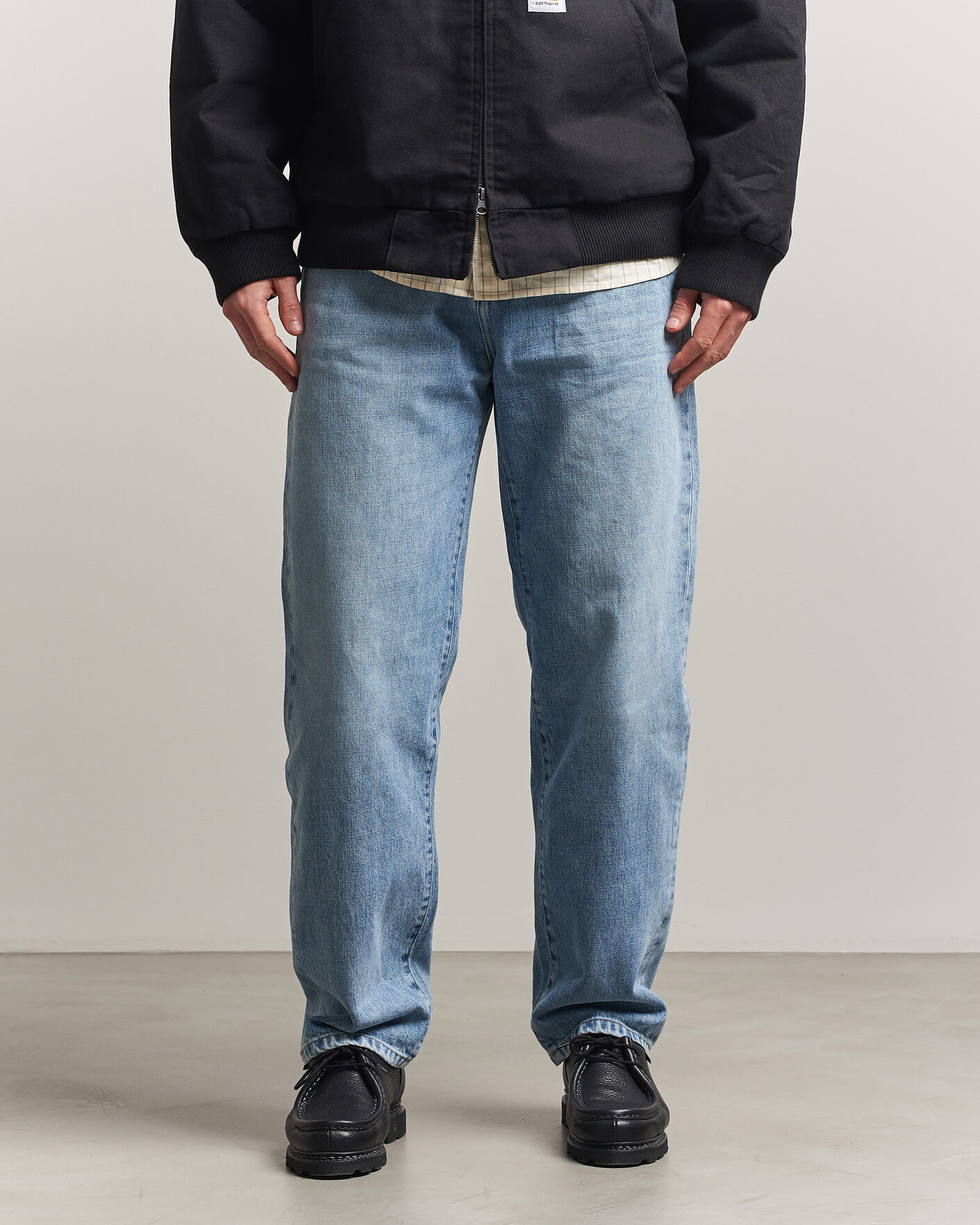 Men | Shirts | Carhartt WIP | Aaron Pant Smith Denim Burst Washed